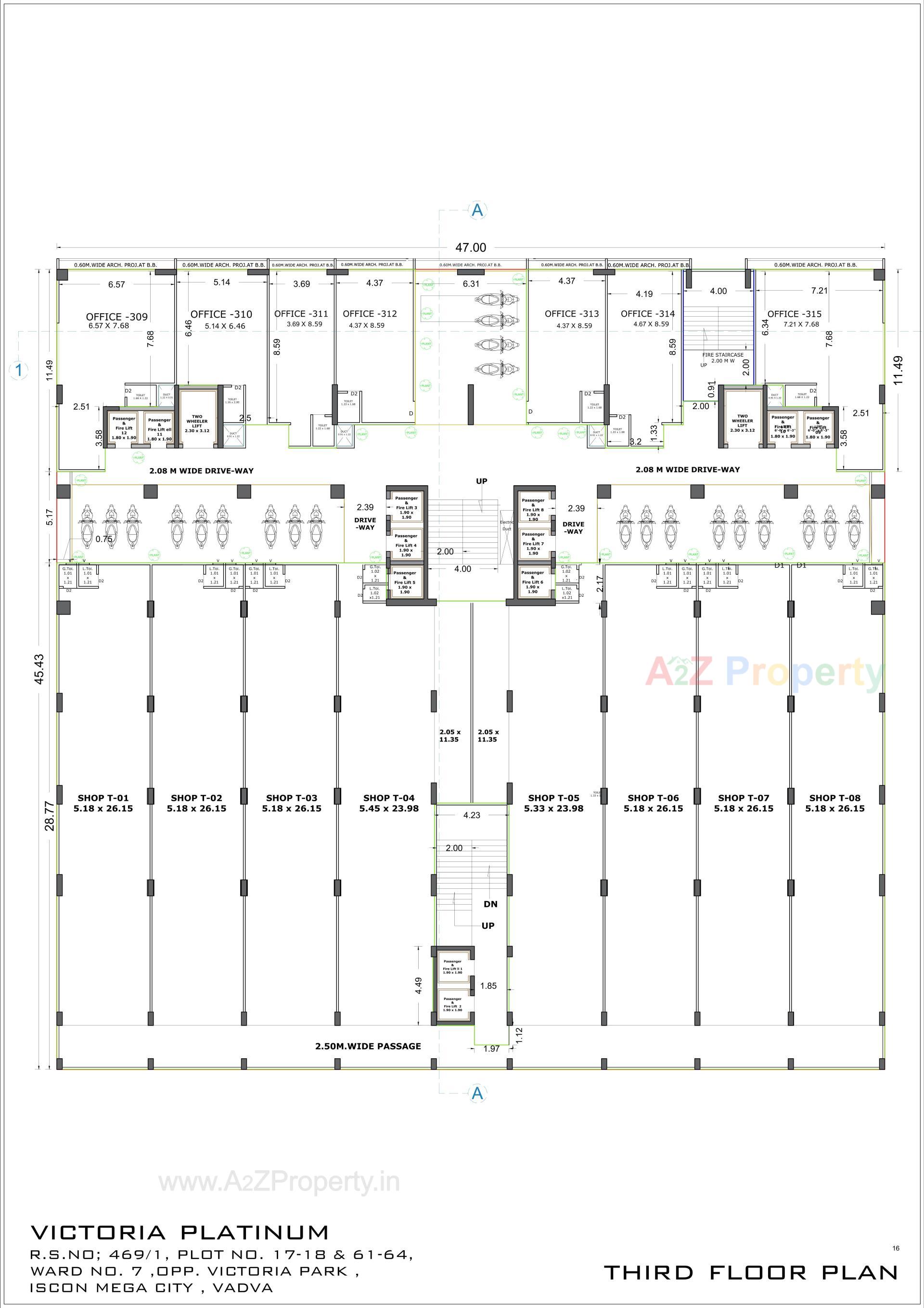 Layout of real estate project Victoria Platinum located at Bhavnagar, Bhavnagar, Gujarat