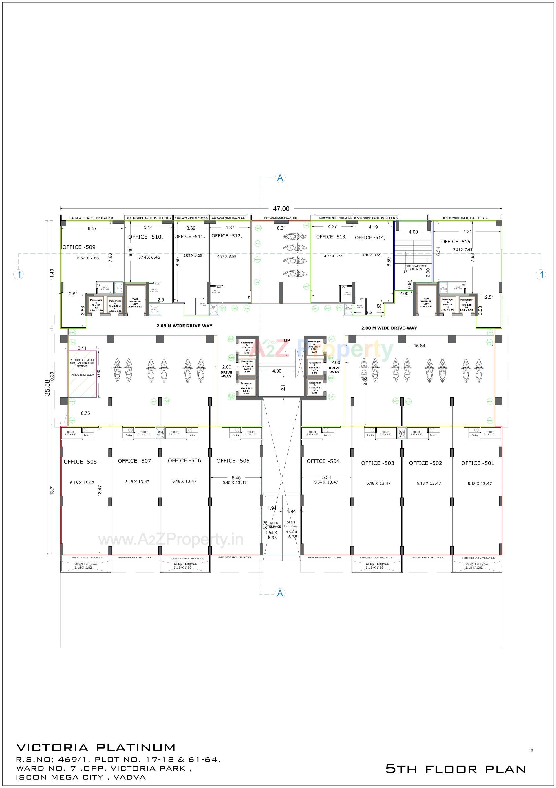 Layout of real estate project Victoria Platinum located at Bhavnagar, Bhavnagar, Gujarat