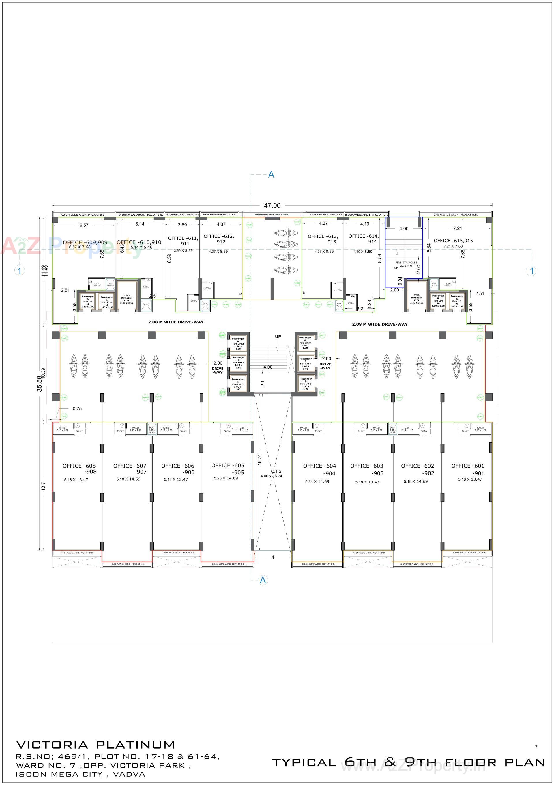 Layout of real estate project Victoria Platinum located at Bhavnagar, Bhavnagar, Gujarat