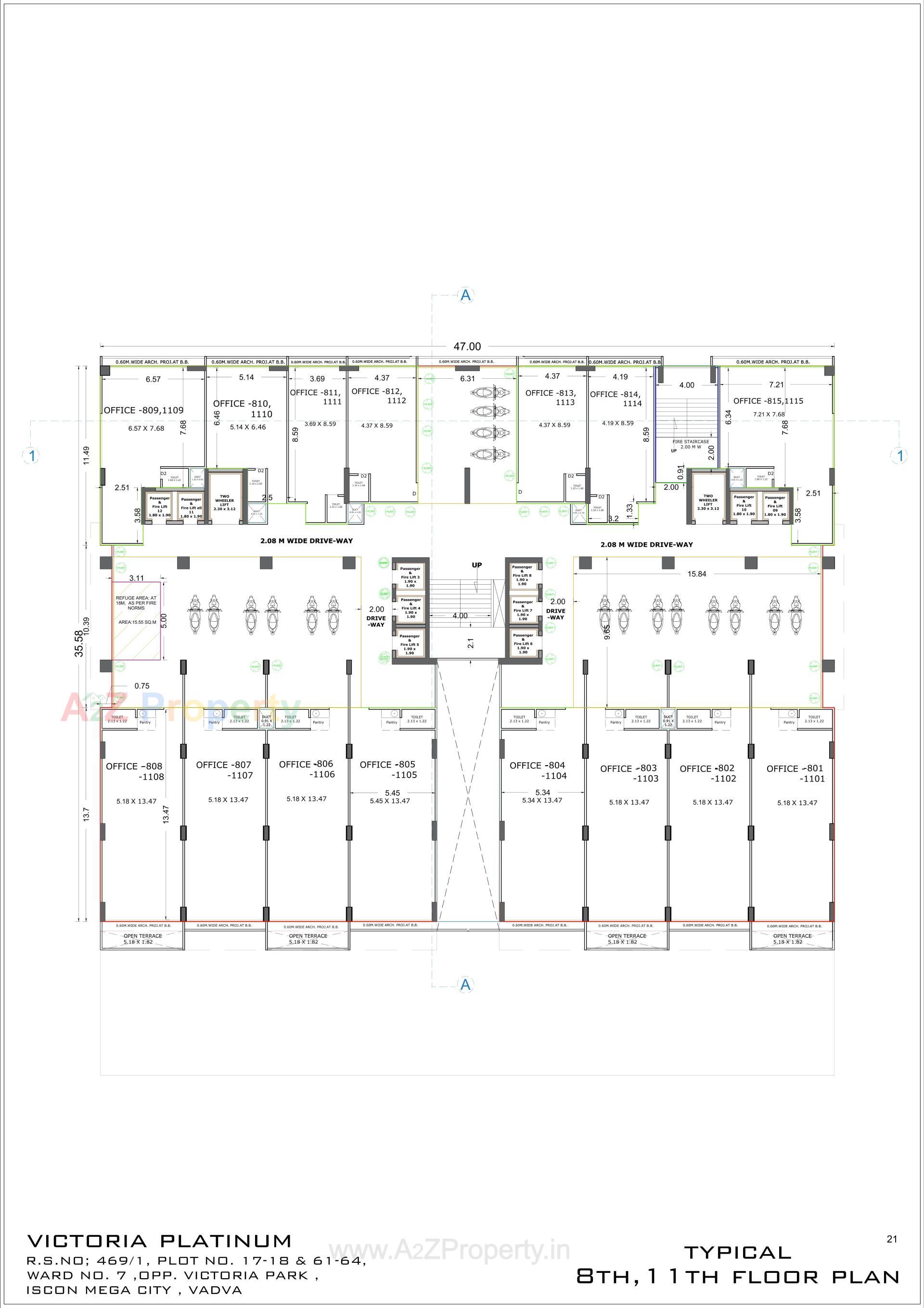 Layout of real estate project Victoria Platinum located at Bhavnagar, Bhavnagar, Gujarat