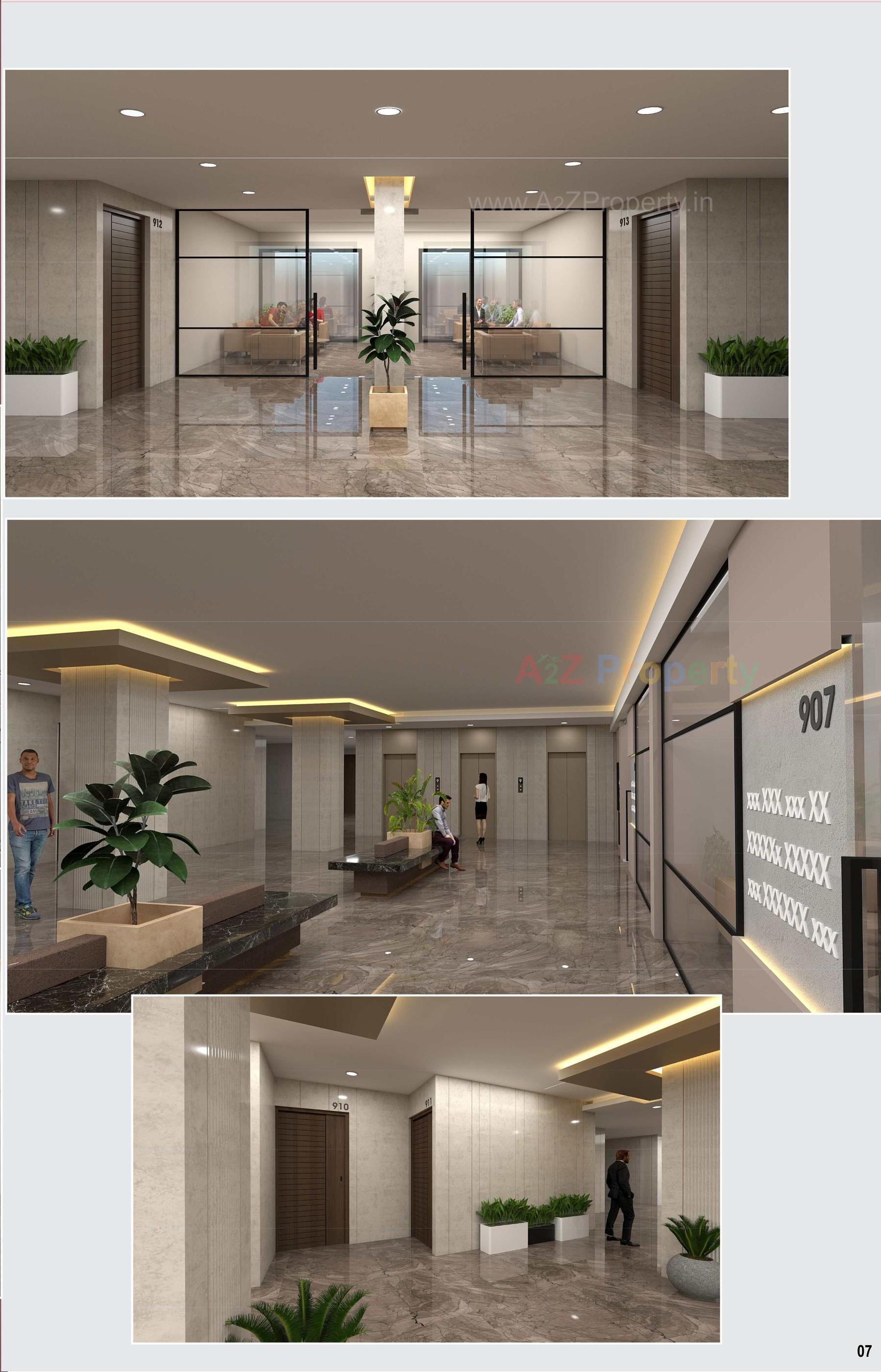 3D Elevation of real estate project Victoria Platinum located at Bhavnagar, Bhavnagar, Gujarat