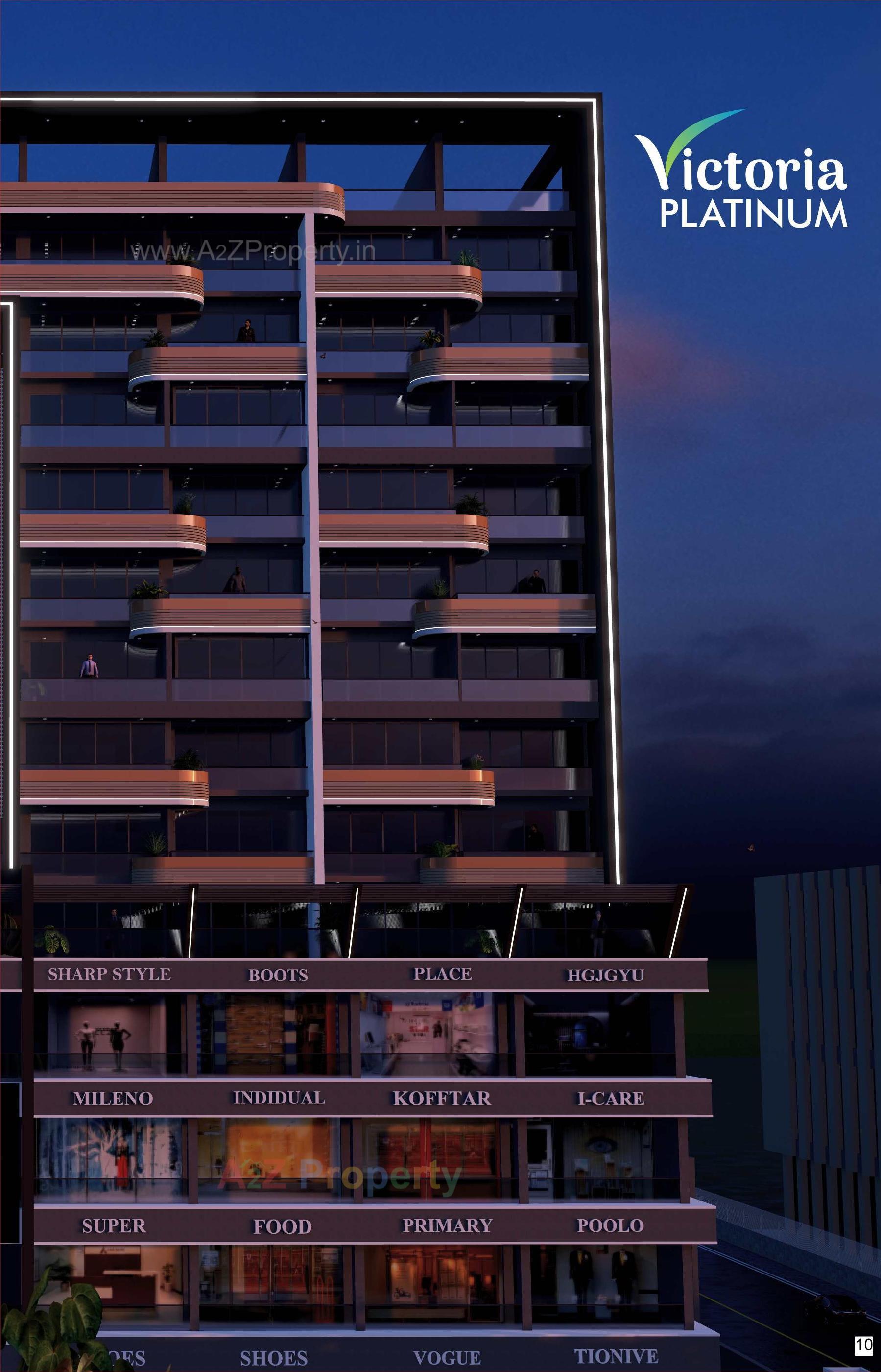 3D Elevation of real estate project Victoria Platinum located at Bhavnagar, Bhavnagar, Gujarat