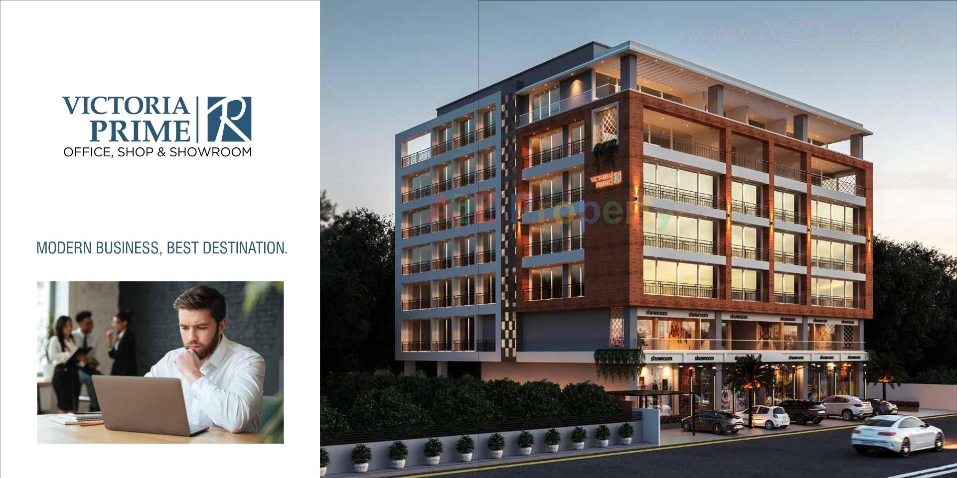3D Elevation of real estate project Victoria Prime located at Vadava, Bhavnagar, Gujarat