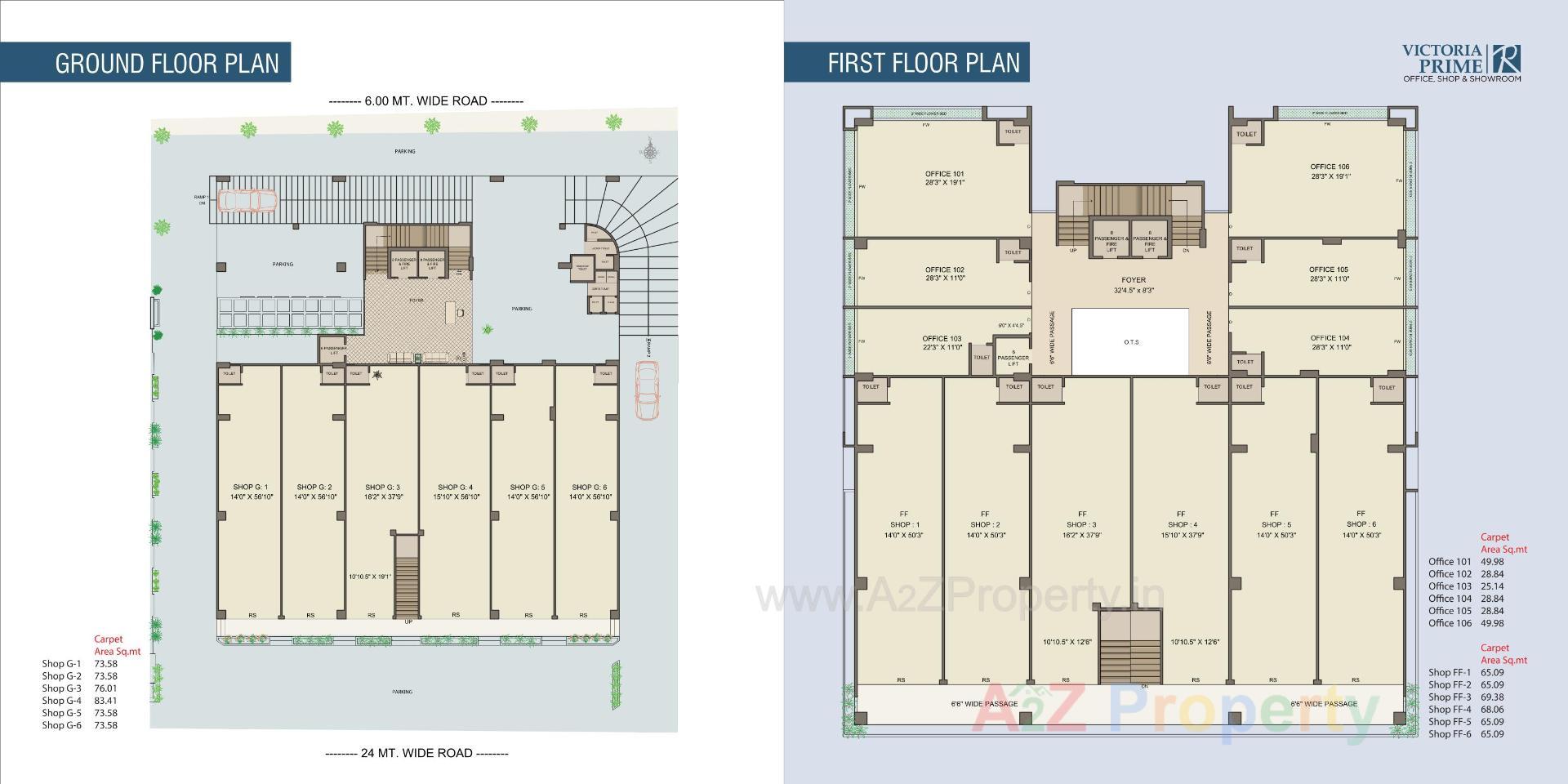 Layout of real estate project Victoria Prime located at Vadava, Bhavnagar, Gujarat