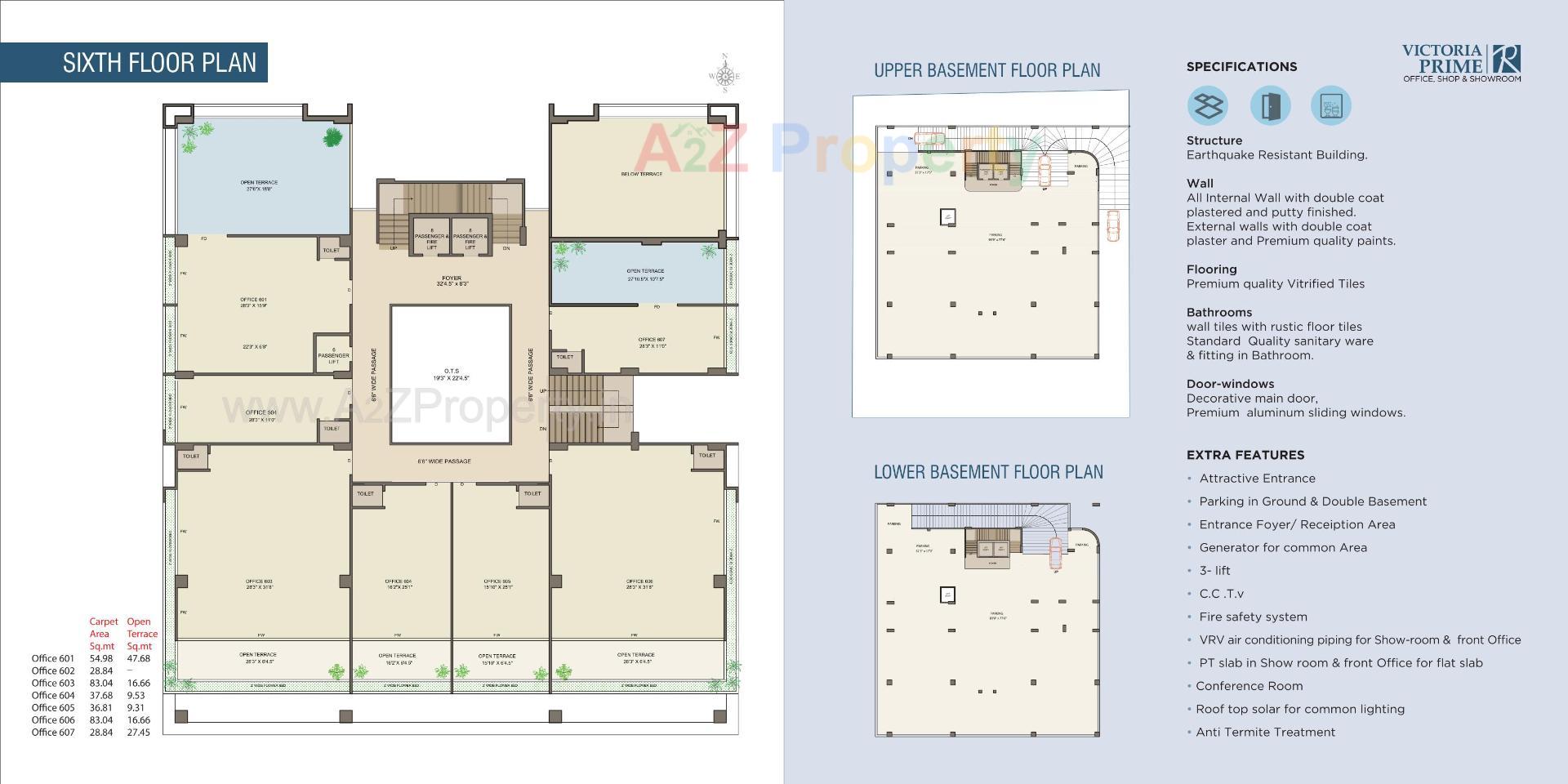 Layout of real estate project Victoria Prime located at Vadava, Bhavnagar, Gujarat