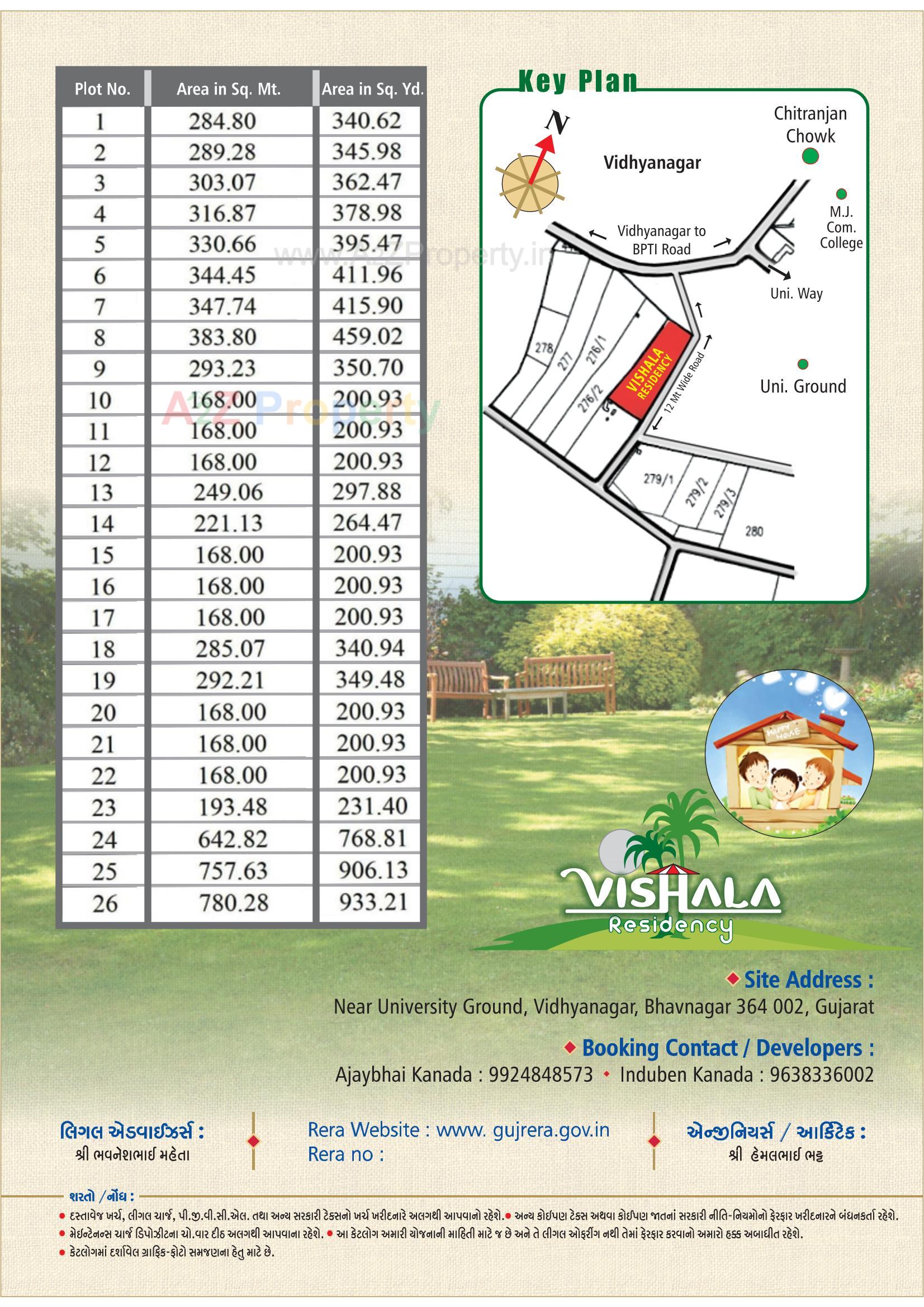  of real estate project Vishala Residency located at Vadva, Bhavnagar, Gujarat