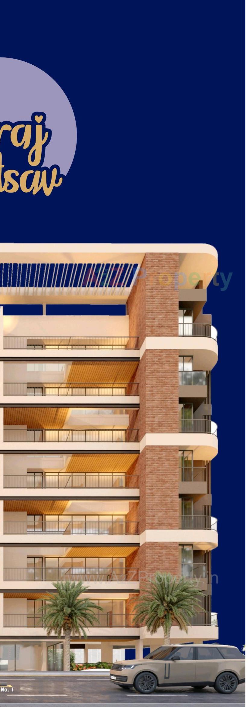 3D Elevation of real estate project Vraj Utsav located at Bhavnagar, Bhavnagar, Gujarat
