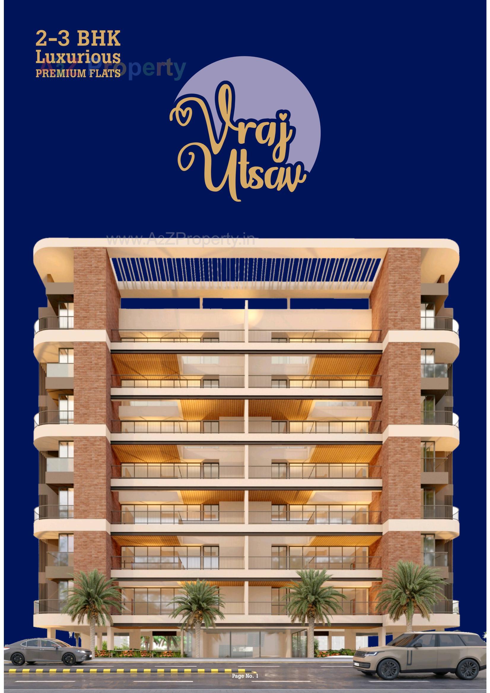 3D Elevation of real estate project Vraj Utsav located at Bhavnagar, Bhavnagar, Gujarat