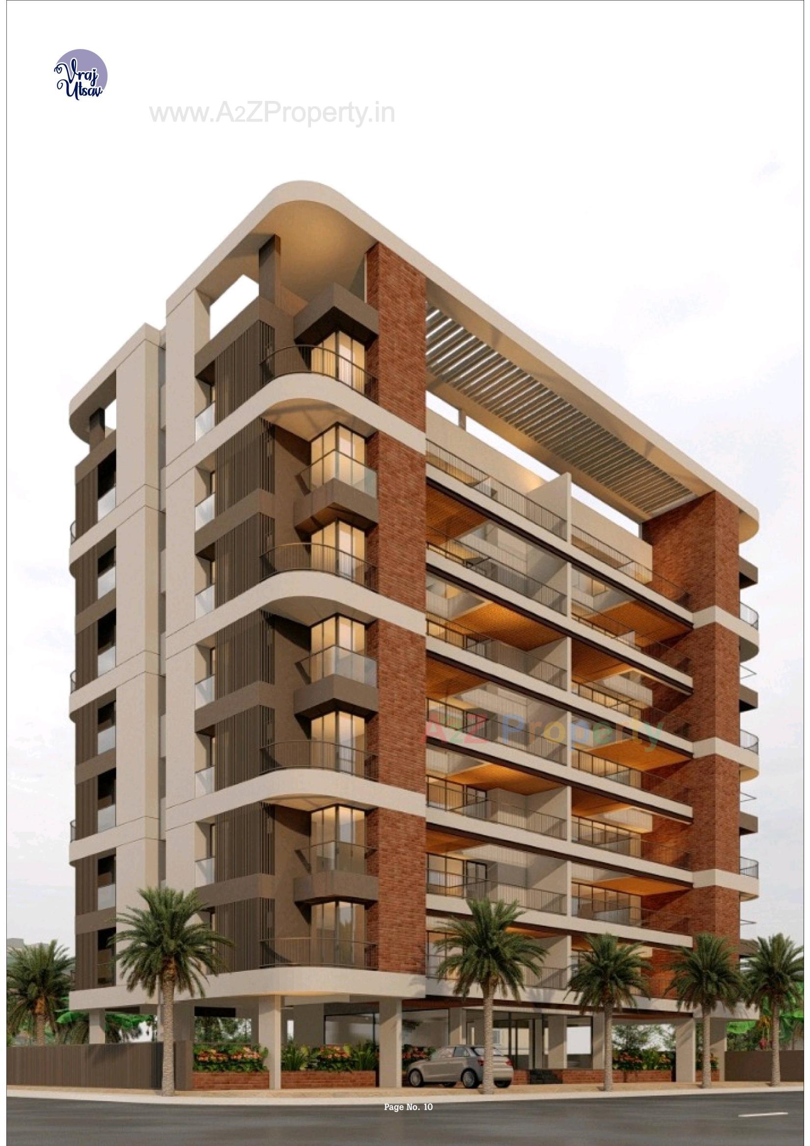 3D Elevation of real estate project Vraj Utsav located at Bhavnagar, Bhavnagar, Gujarat