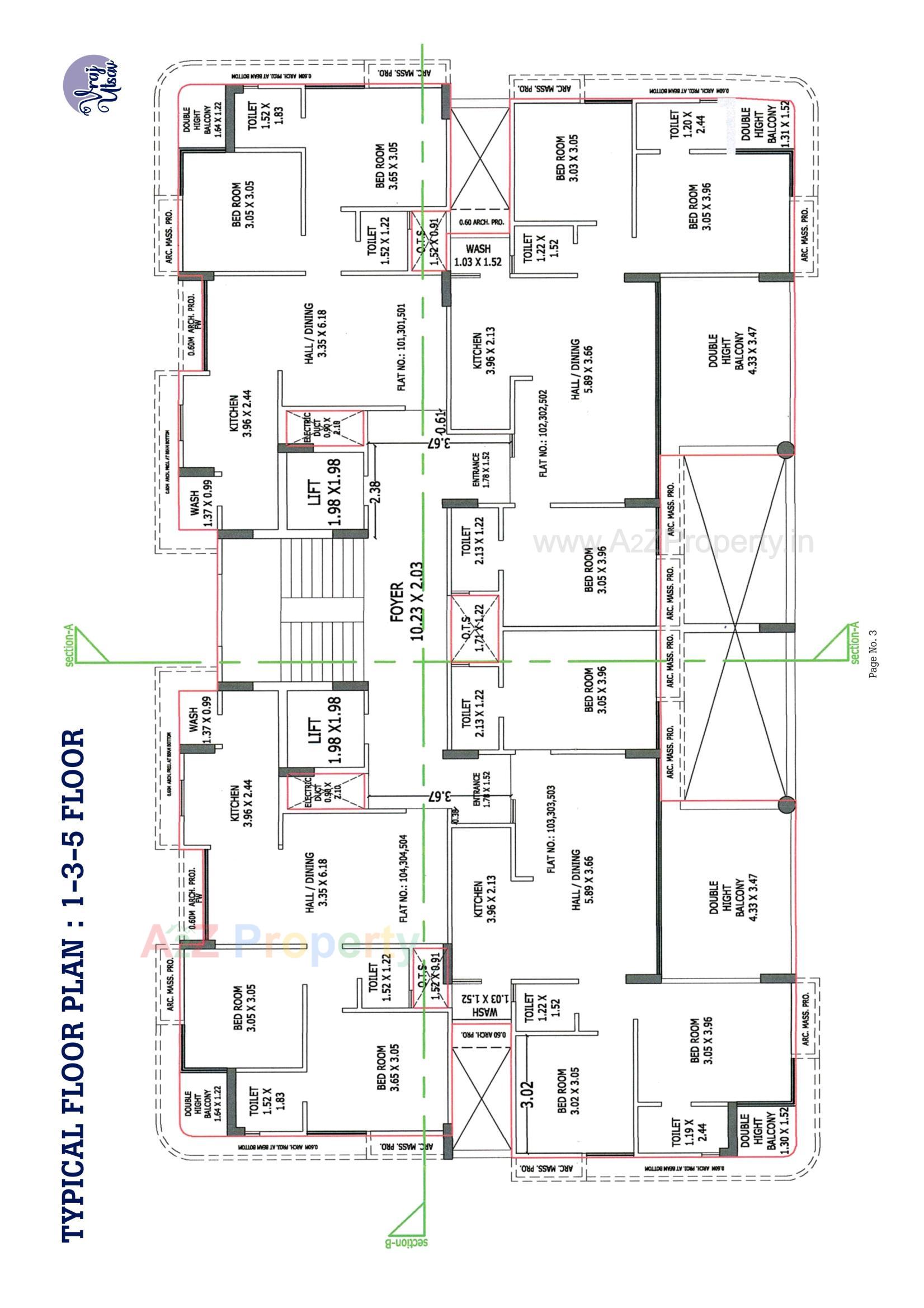 Layout of real estate project Vraj Utsav located at Bhavnagar, Bhavnagar, Gujarat