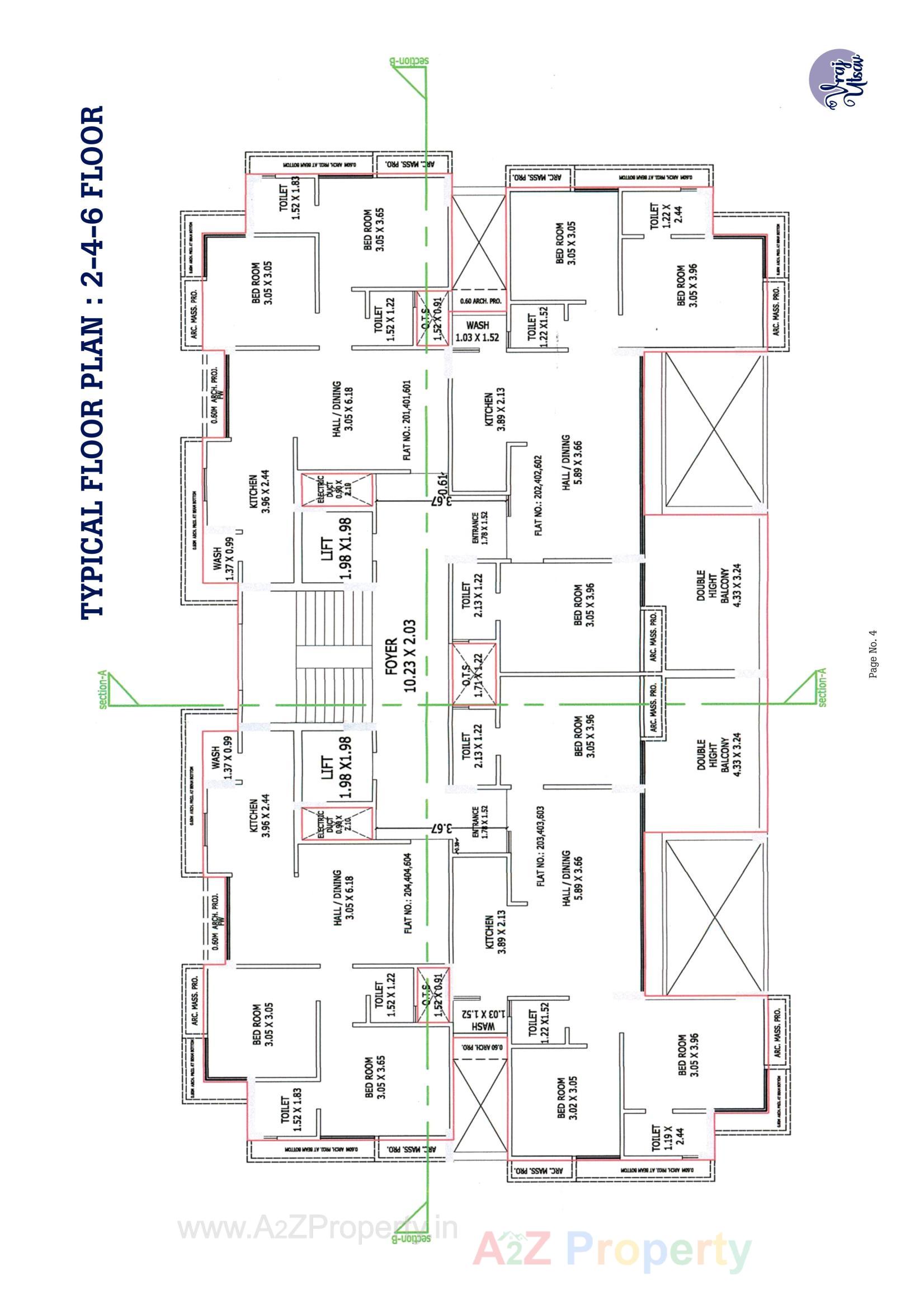 Layout of real estate project Vraj Utsav located at Bhavnagar, Bhavnagar, Gujarat