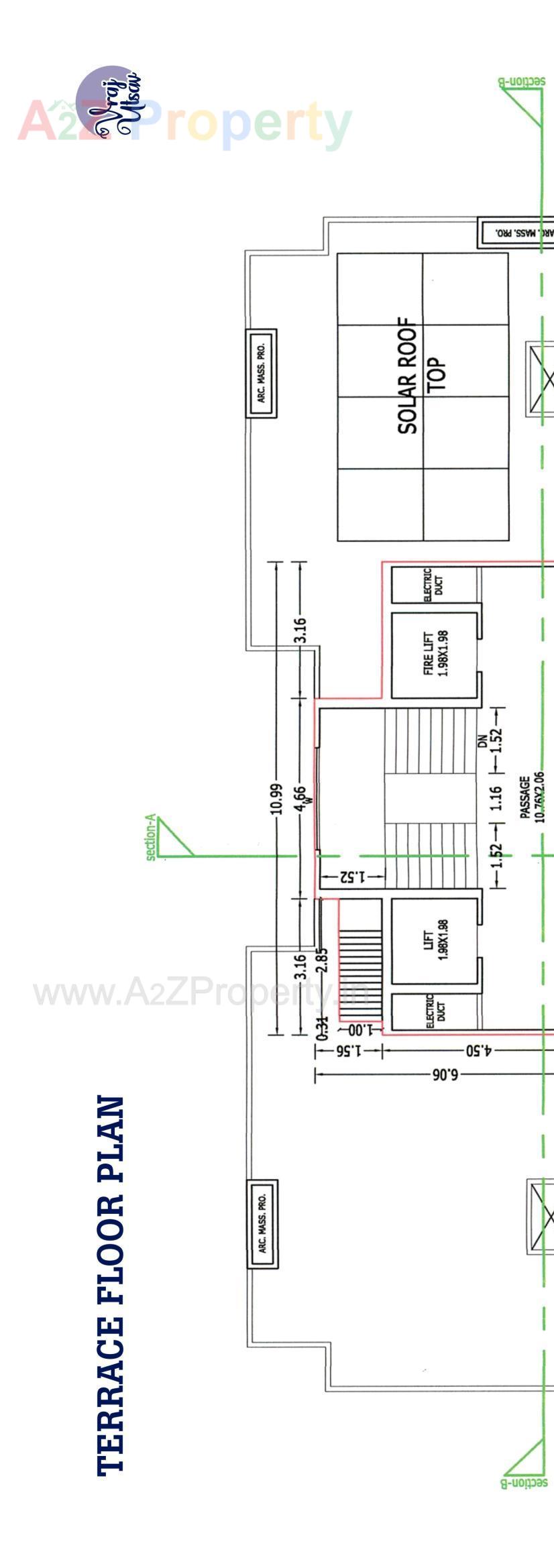 Layout of real estate project Vraj Utsav located at Bhavnagar, Bhavnagar, Gujarat