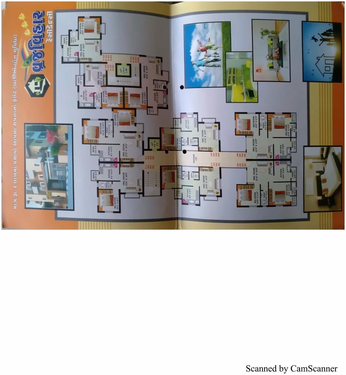 Layout of real estate project Vraj Vihar Residency located at Tarsamiya, Bhavnagar, Gujarat