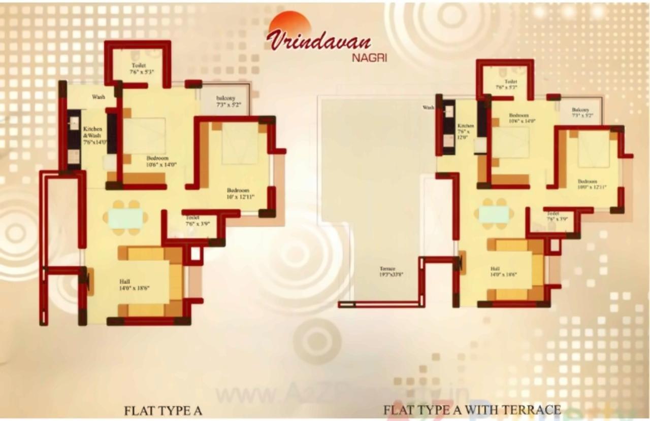 Layout of real estate project Vrindavan Nagri located at Akwada, Bhavnagar, Gujarat