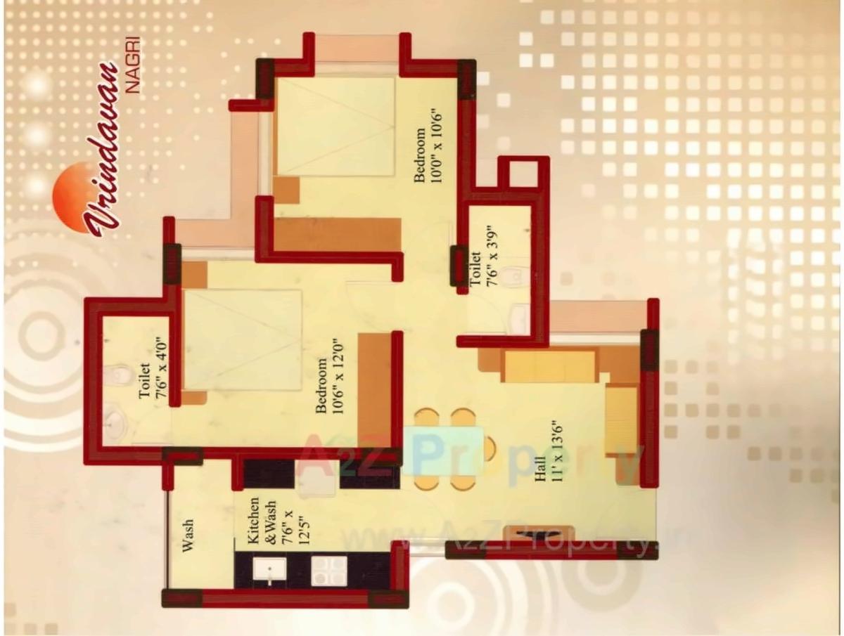 Layout of real estate project Vrindavan Nagri located at Akwada, Bhavnagar, Gujarat