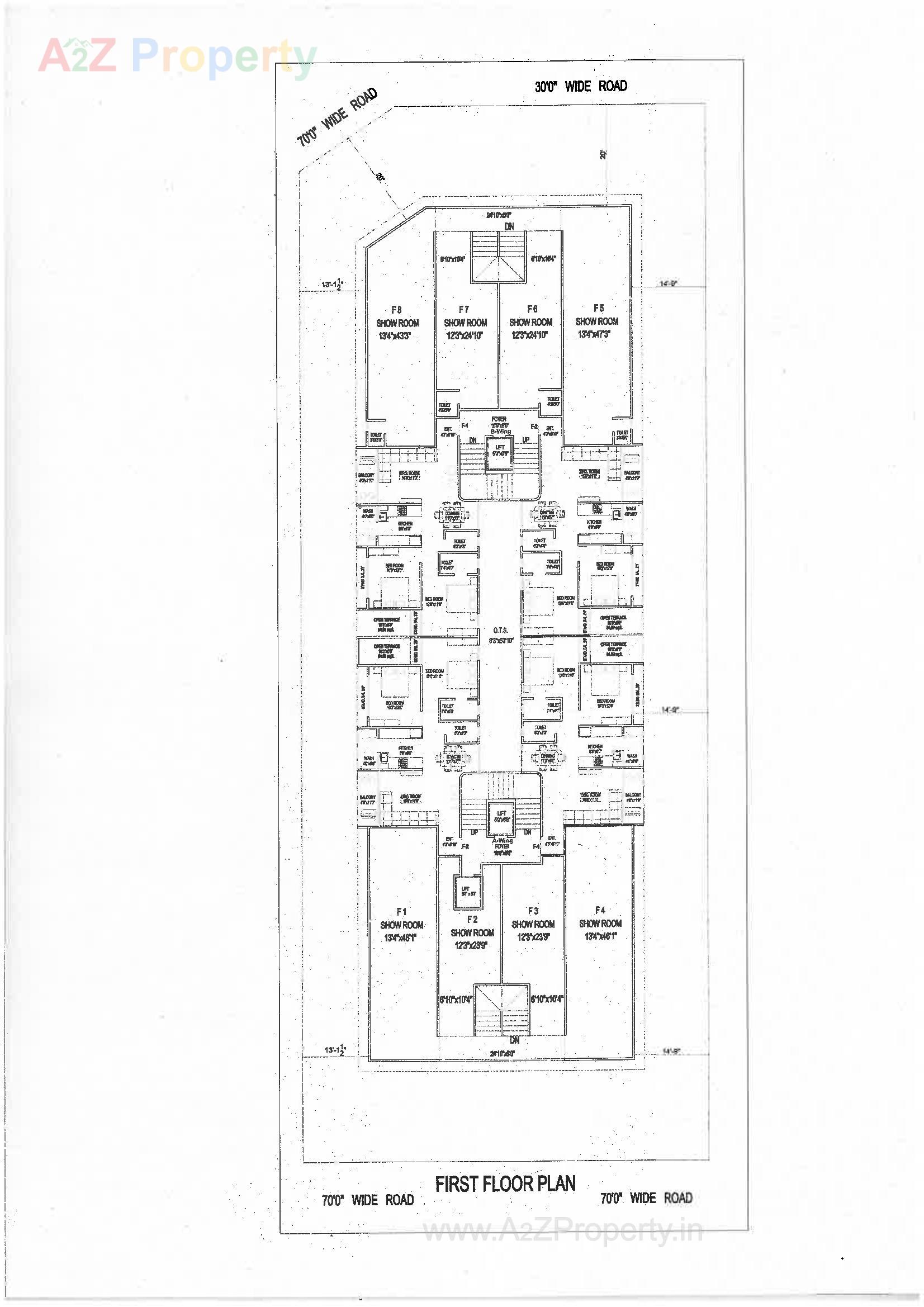 Layout of real estate project Vrundavan Heights located at Bhavnagar, Bhavnagar, Gujarat