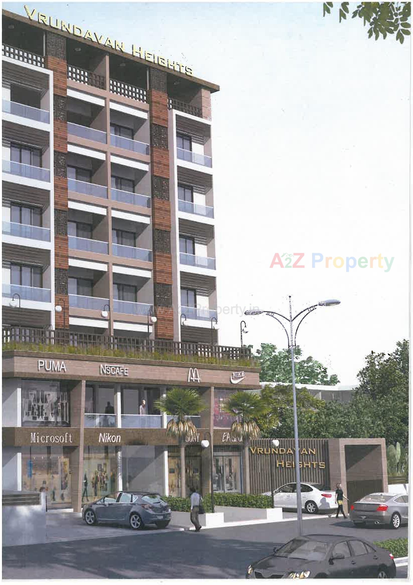 3D Elevation of real estate project Vrundavan Heights located at Bhavnagar, Bhavnagar, Gujarat