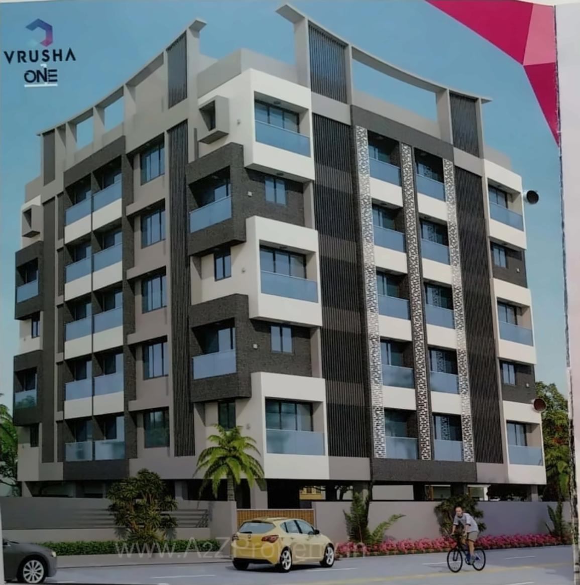 3D Elevation of real estate project Vrusha One located at Bhavnagar, Bhavnagar, Gujarat