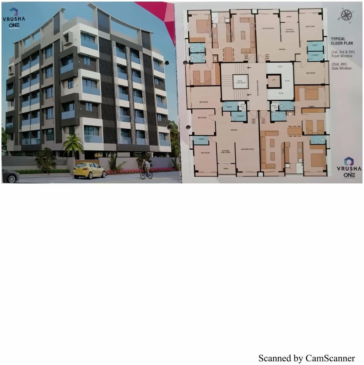 Layout of real estate project Vrusha One located at Bhavnagar, Bhavnagar, Gujarat