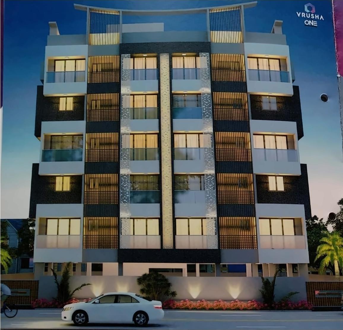 3D Elevation of real estate project Vrusha One located at Bhavnagar, Bhavnagar, Gujarat