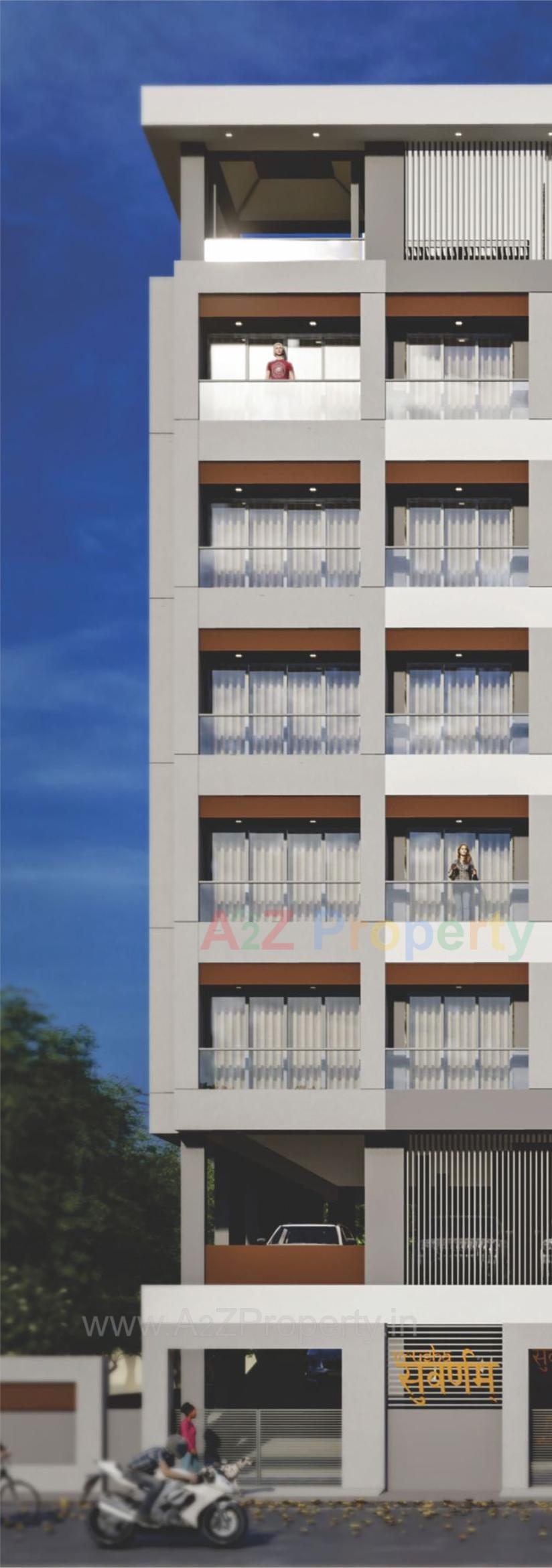 3D Elevation of real estate project Vrusha Suvarnam located at Bhavnagar, Bhavnagar, Gujarat