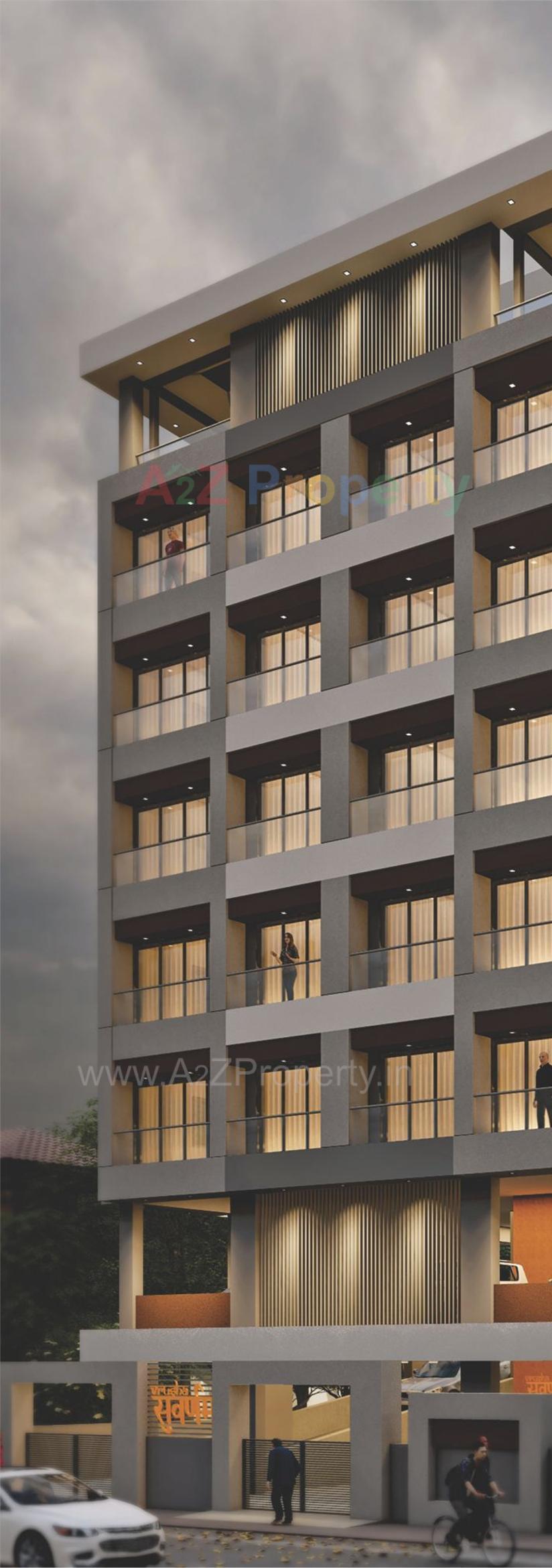 3D Elevation of real estate project Vrusha Suvarnam located at Bhavnagar, Bhavnagar, Gujarat