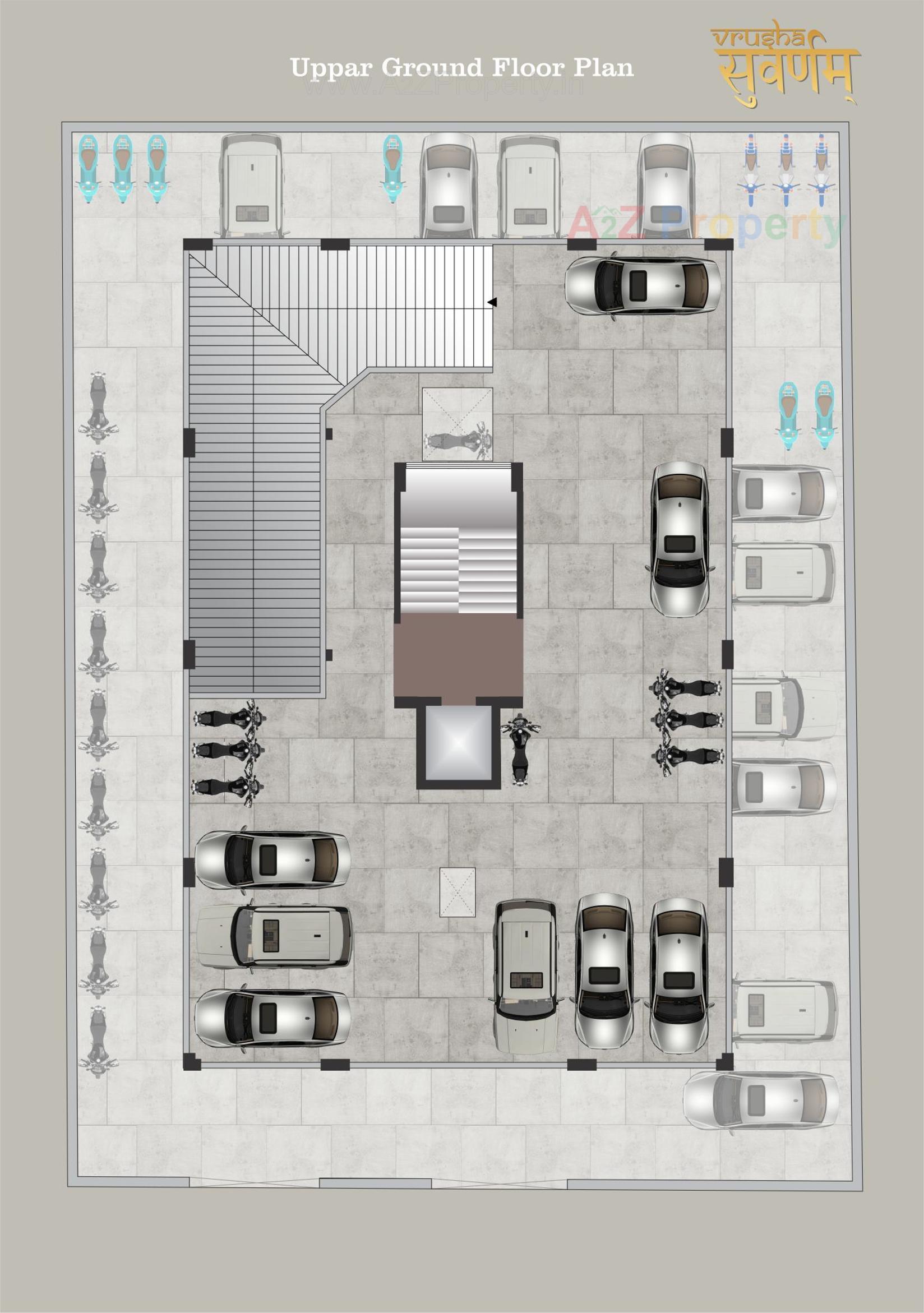 Layout of real estate project Vrusha Suvarnam located at Bhavnagar, Bhavnagar, Gujarat