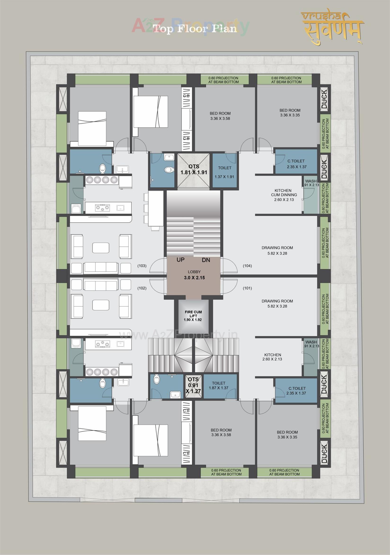 Layout of real estate project Vrusha Suvarnam located at Bhavnagar, Bhavnagar, Gujarat