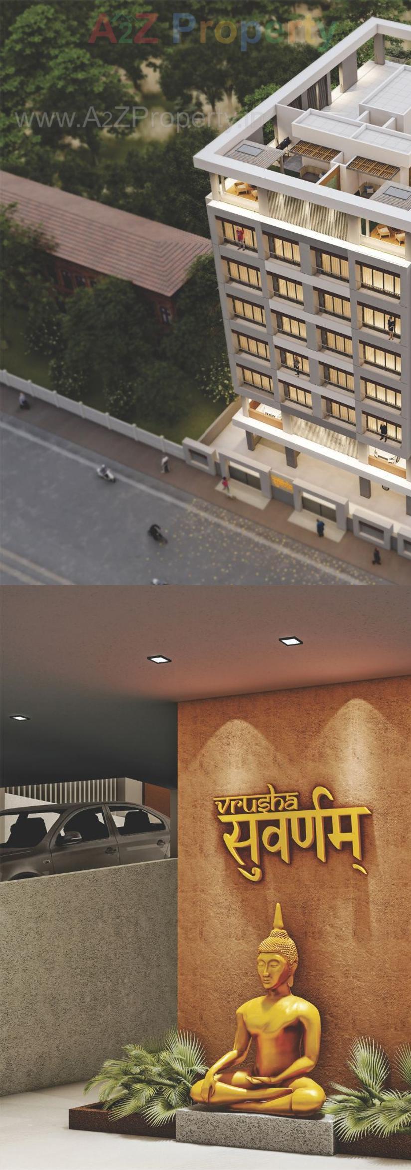 3D Elevation of real estate project Vrusha Suvarnam located at Bhavnagar, Bhavnagar, Gujarat