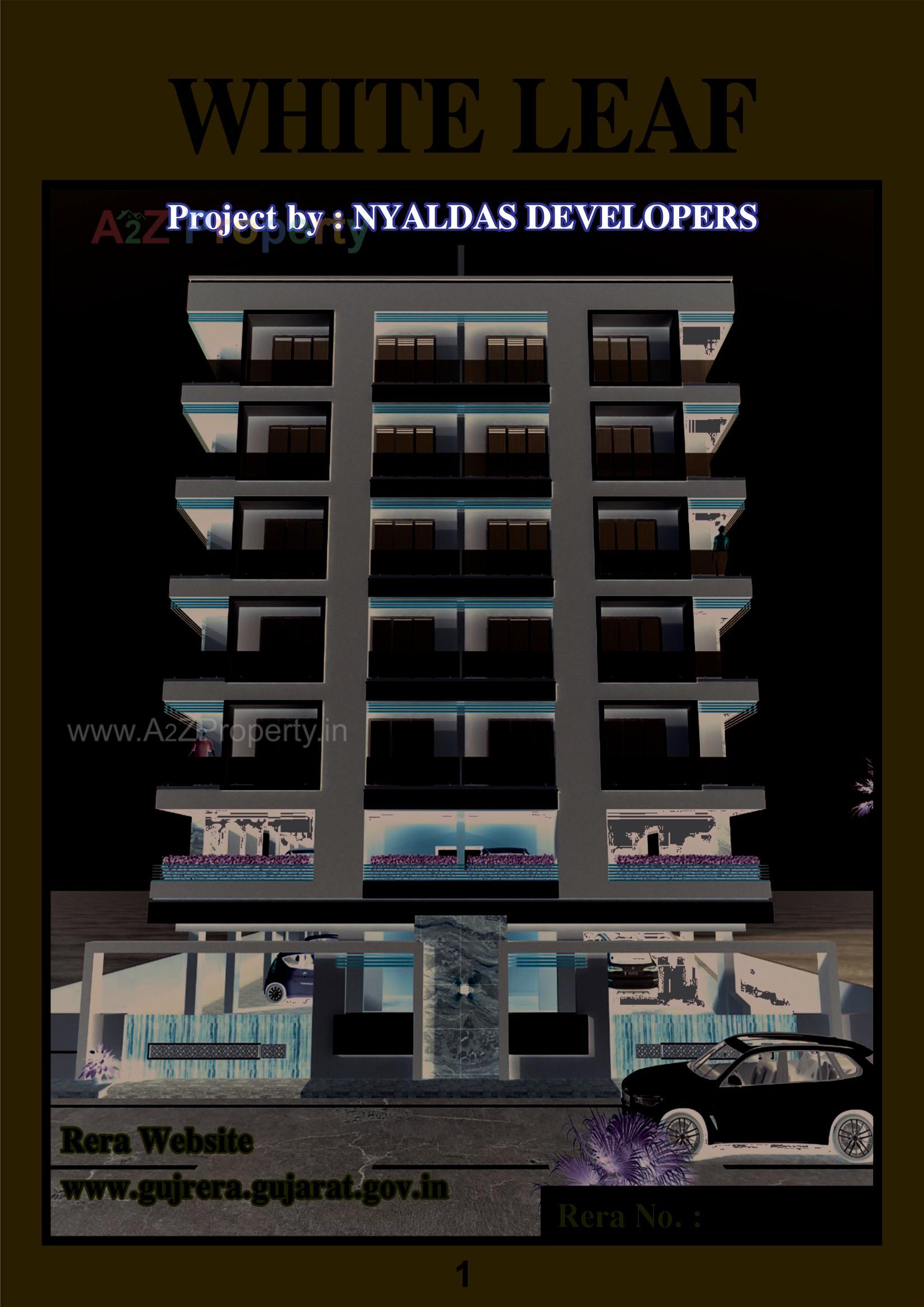 3D Elevation of real estate project White Leaf located at Krushnagar, Bhavnagar, Gujarat