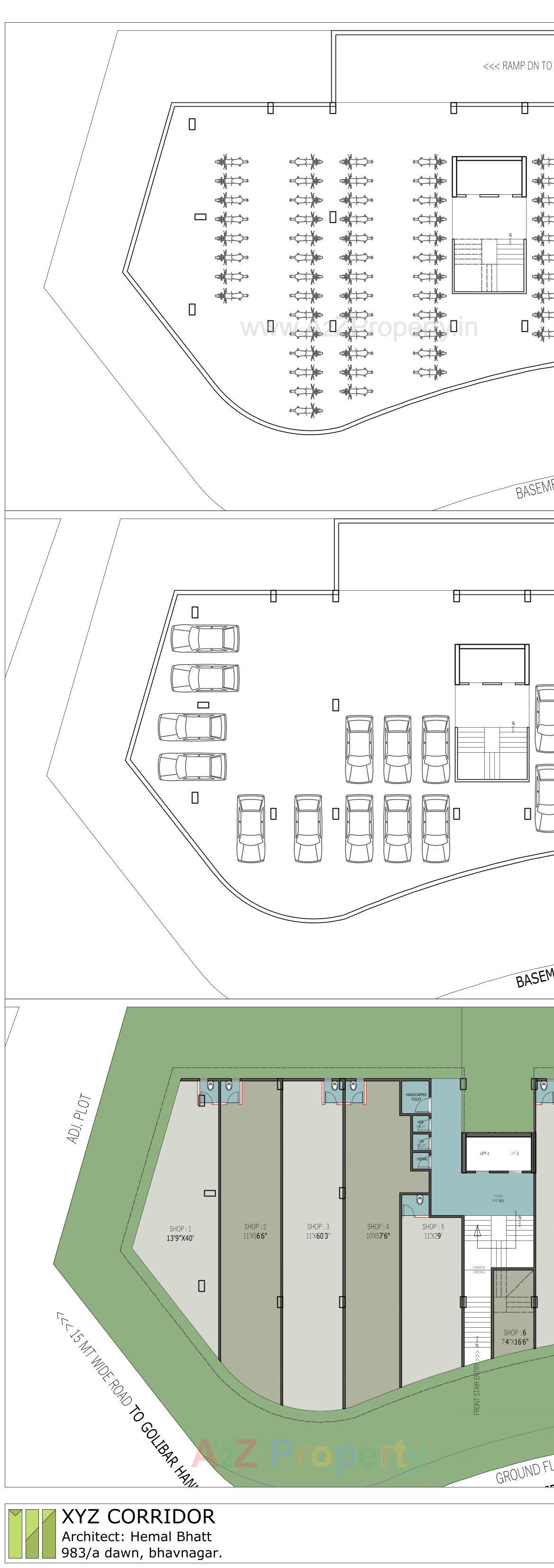 Layout of real estate project Yogeshwar Heights located at Bhavnagar, Bhavnagar, Gujarat