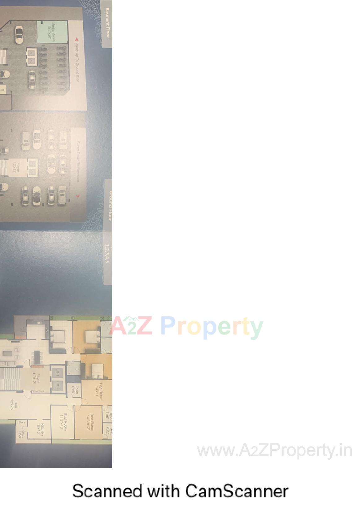 Layout of real estate project Zubin Arc located at Bhavnagar, Bhavnagar, Gujarat