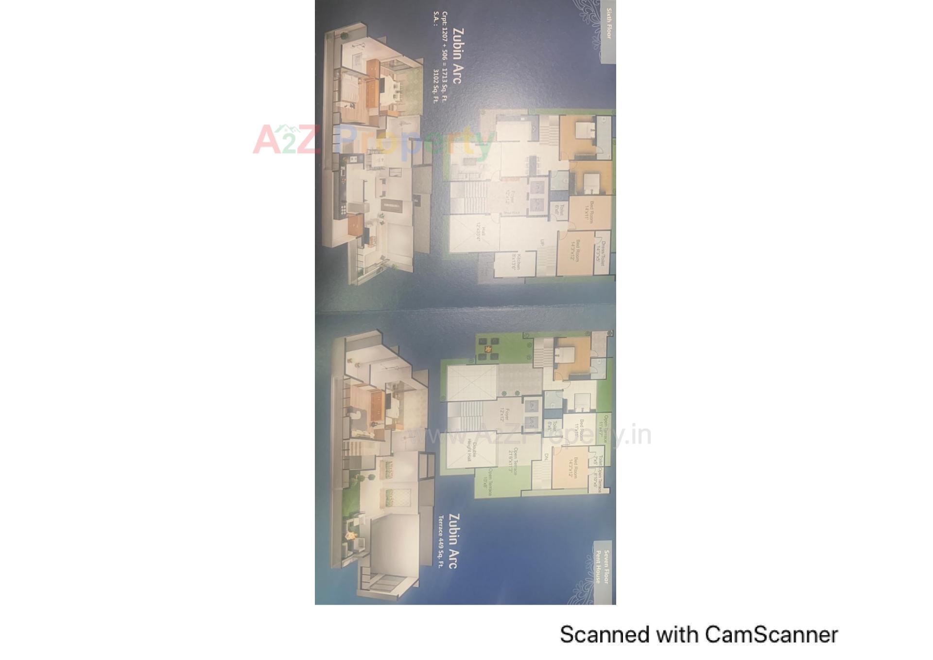 Layout of real estate project Zubin Arc located at Bhavnagar, Bhavnagar, Gujarat