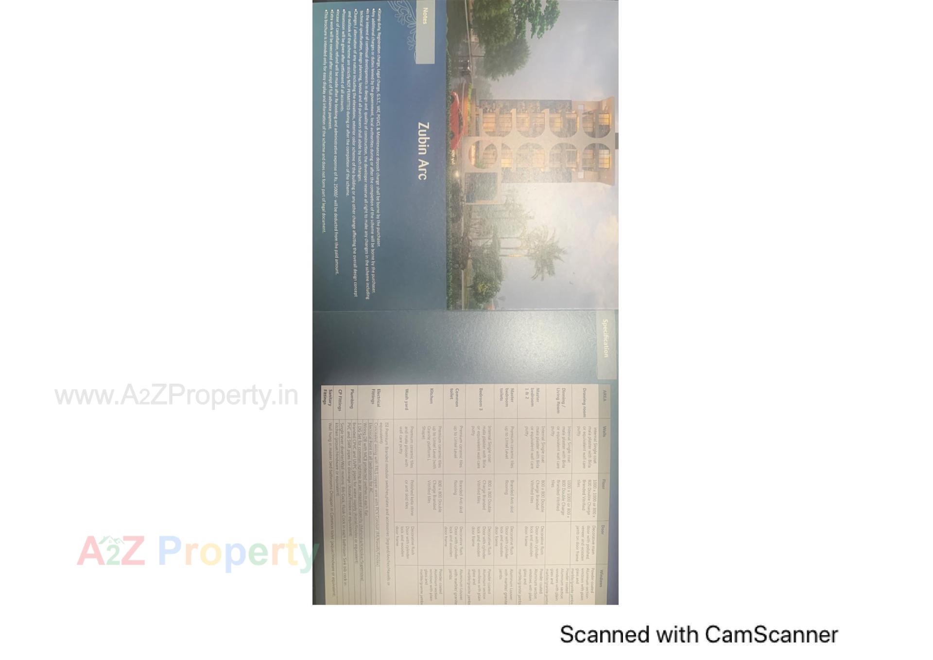 Layout of real estate project Zubin Arc located at Bhavnagar, Bhavnagar, Gujarat