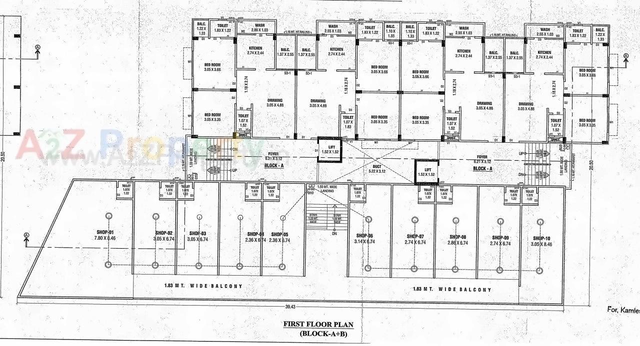 Layout of real estate project Radhe Govind Park located at Devgahdbariya, Dahod, Gujarat