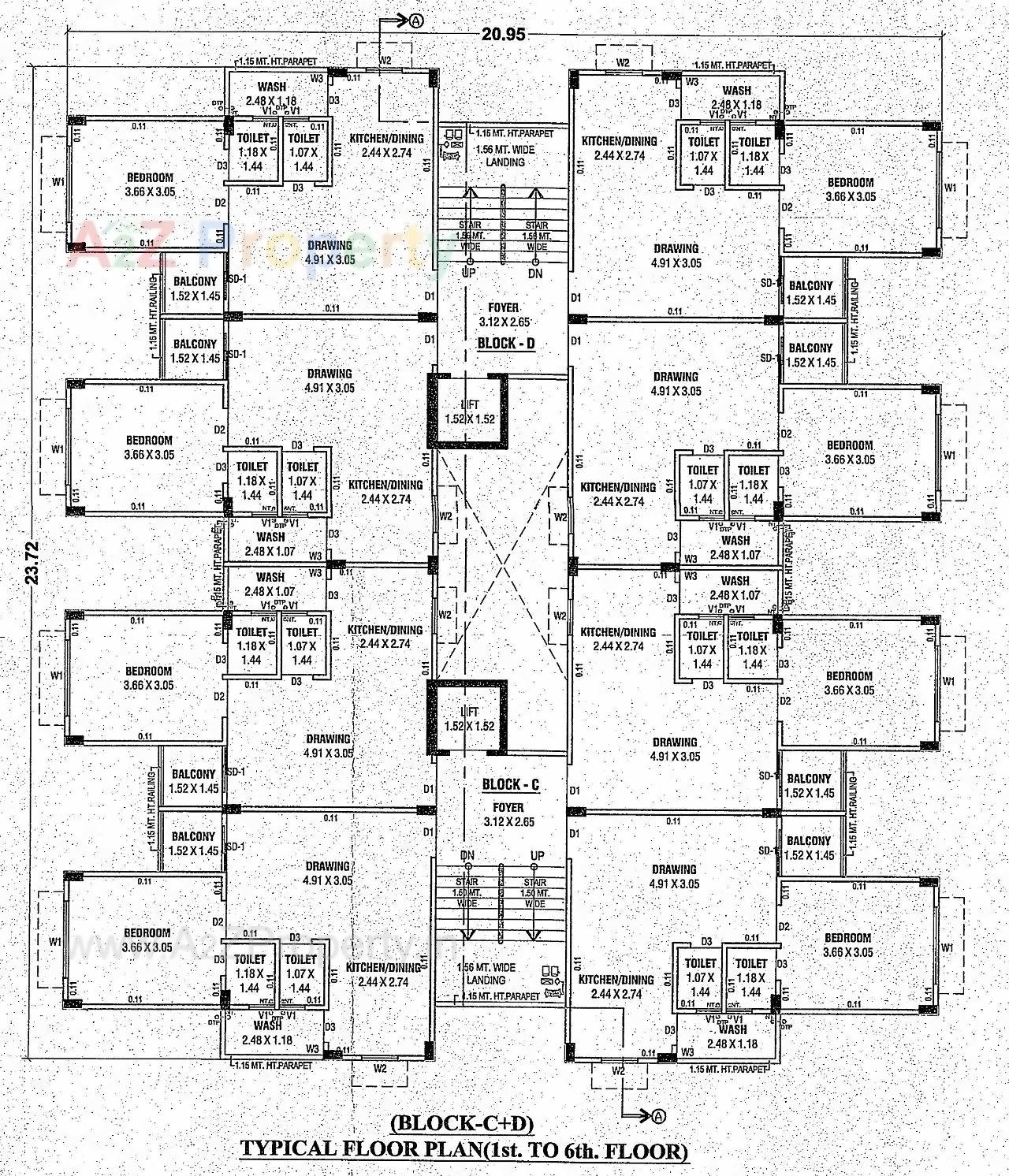 Layout of real estate project Radhe Govind Park located at Devgahdbariya, Dahod, Gujarat