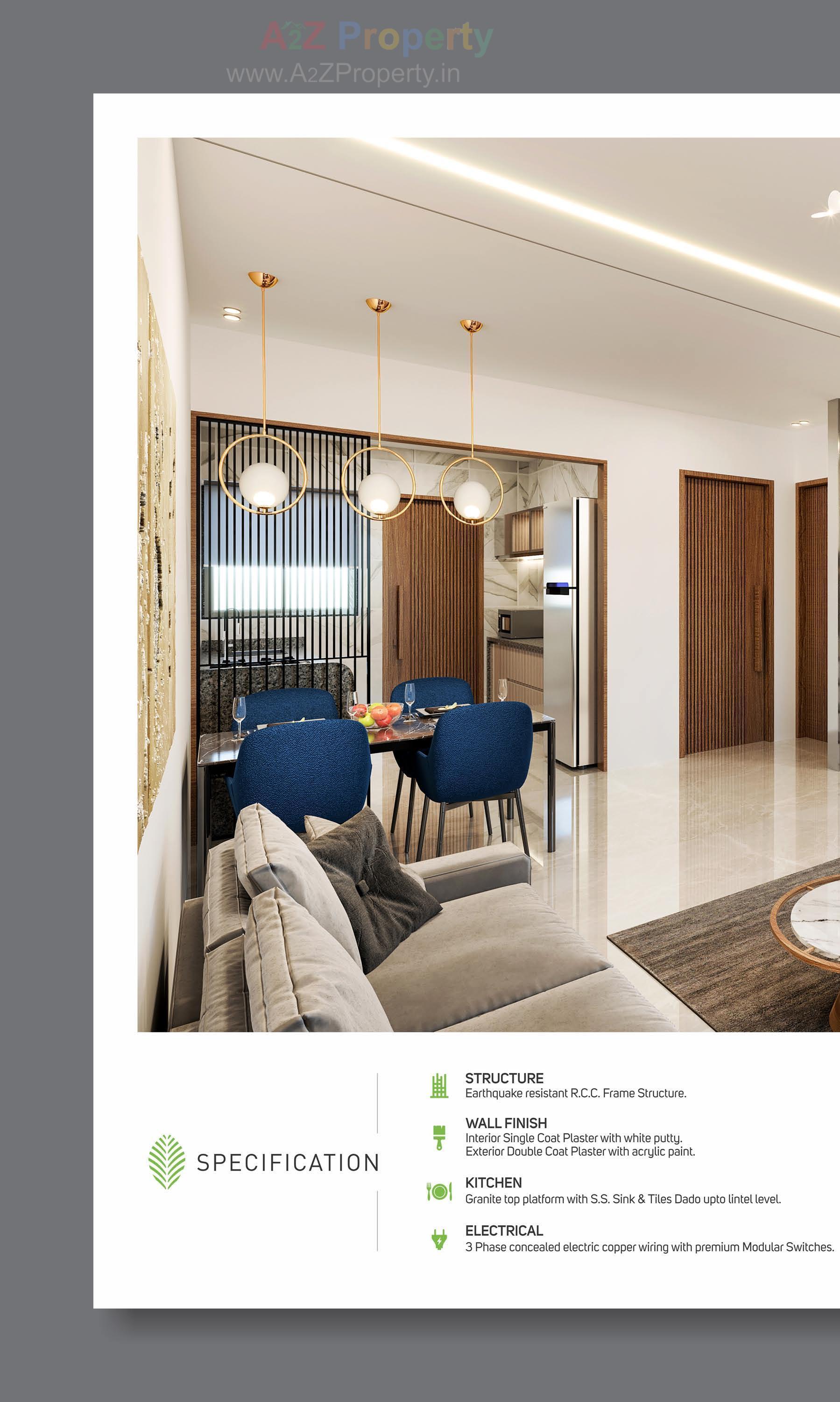 3D Elevation of real estate project Aameen located at Vavol, Gandhinagar, Gujarat