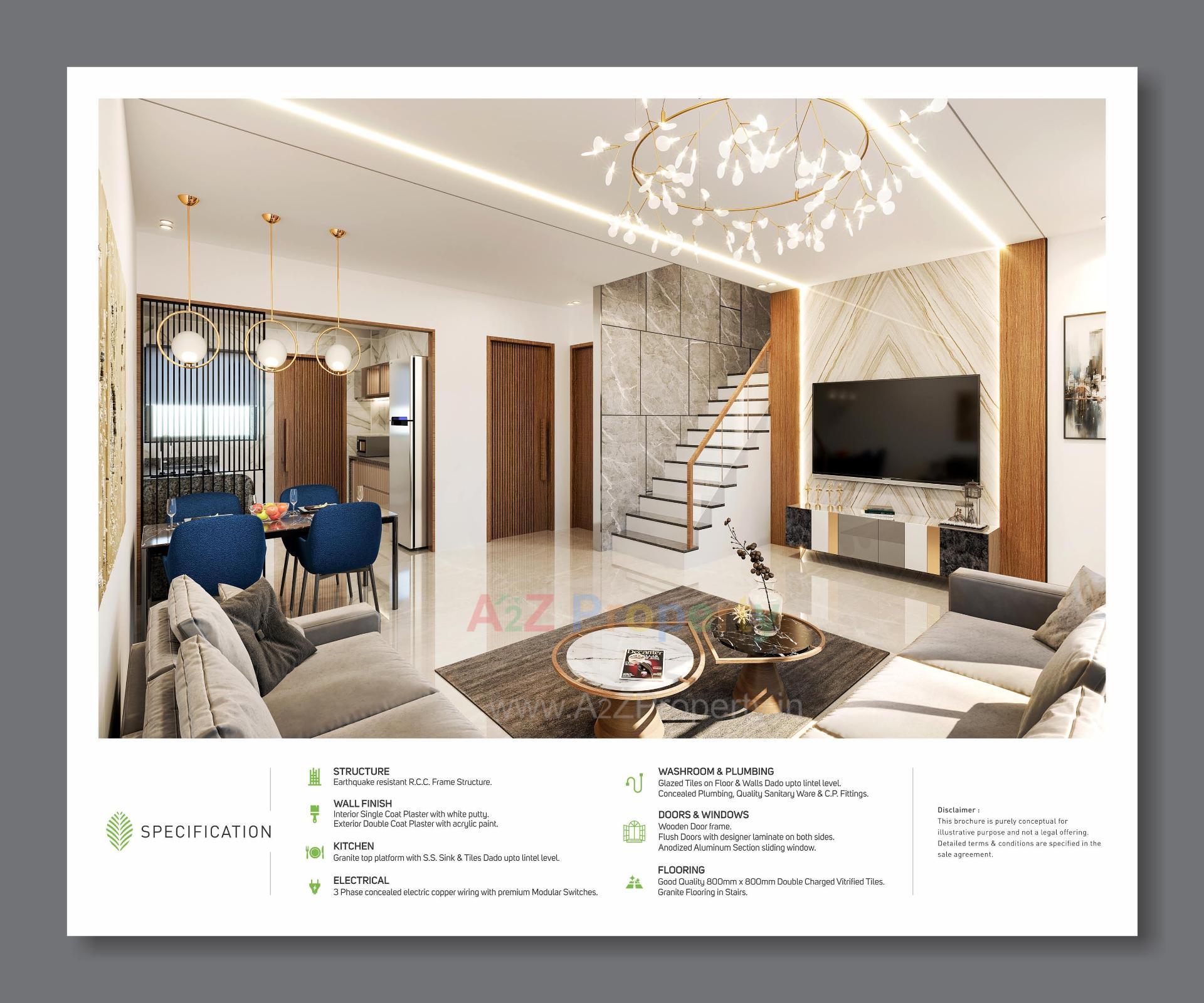 3D Elevation of real estate project Aameen located at Vavol, Gandhinagar, Gujarat