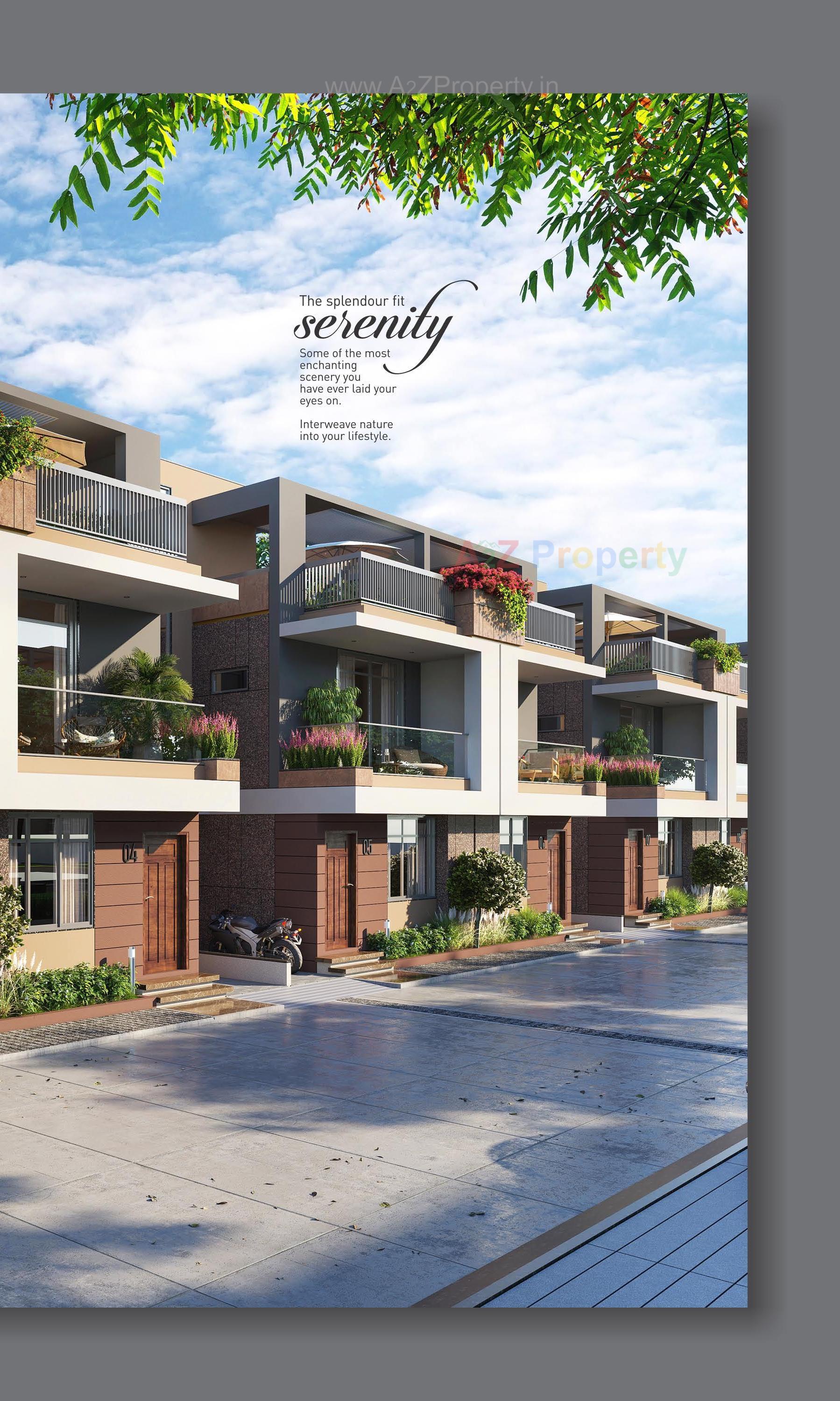 3D Elevation of real estate project Aameen located at Vavol, Gandhinagar, Gujarat