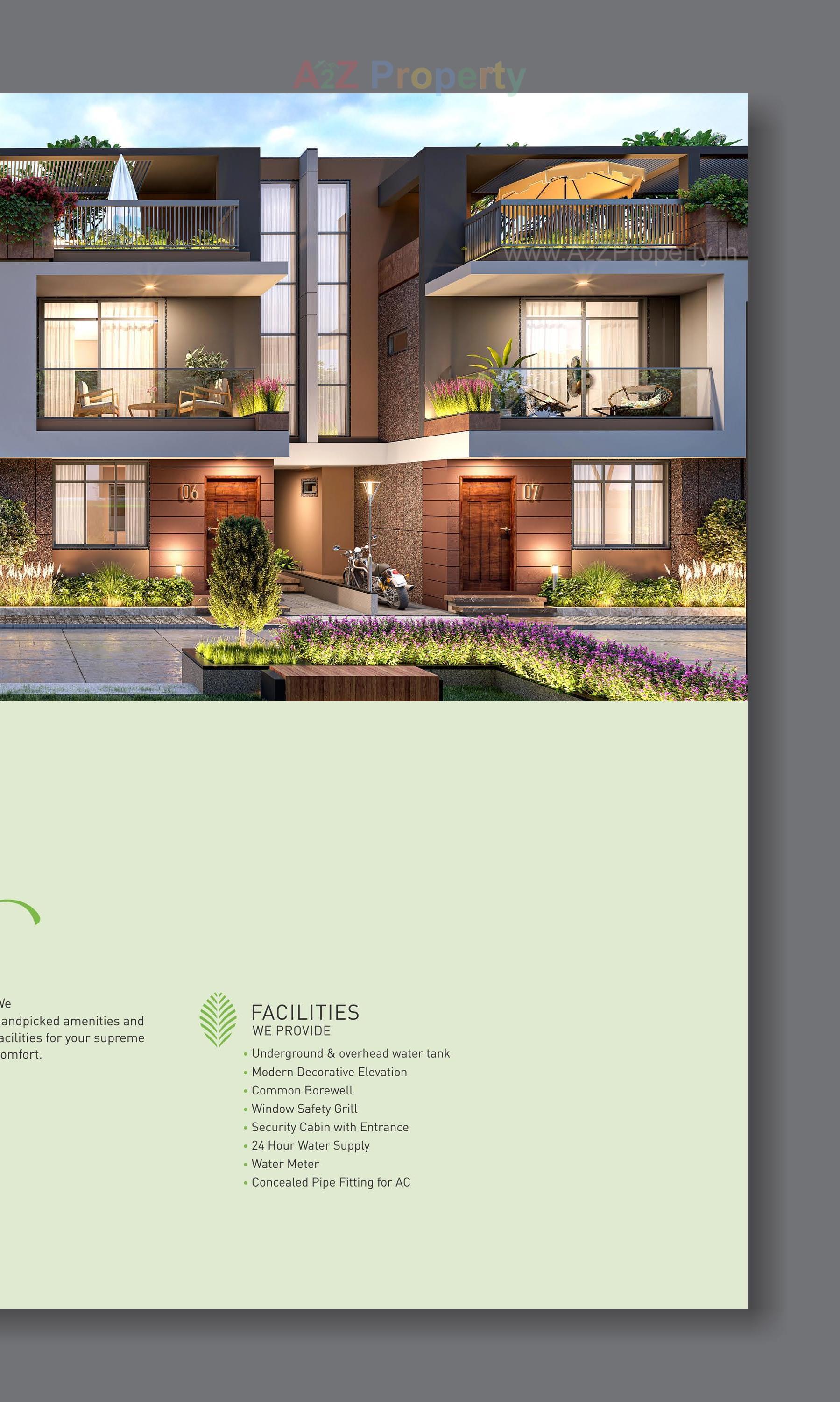 3D Elevation of real estate project Aameen located at Vavol, Gandhinagar, Gujarat