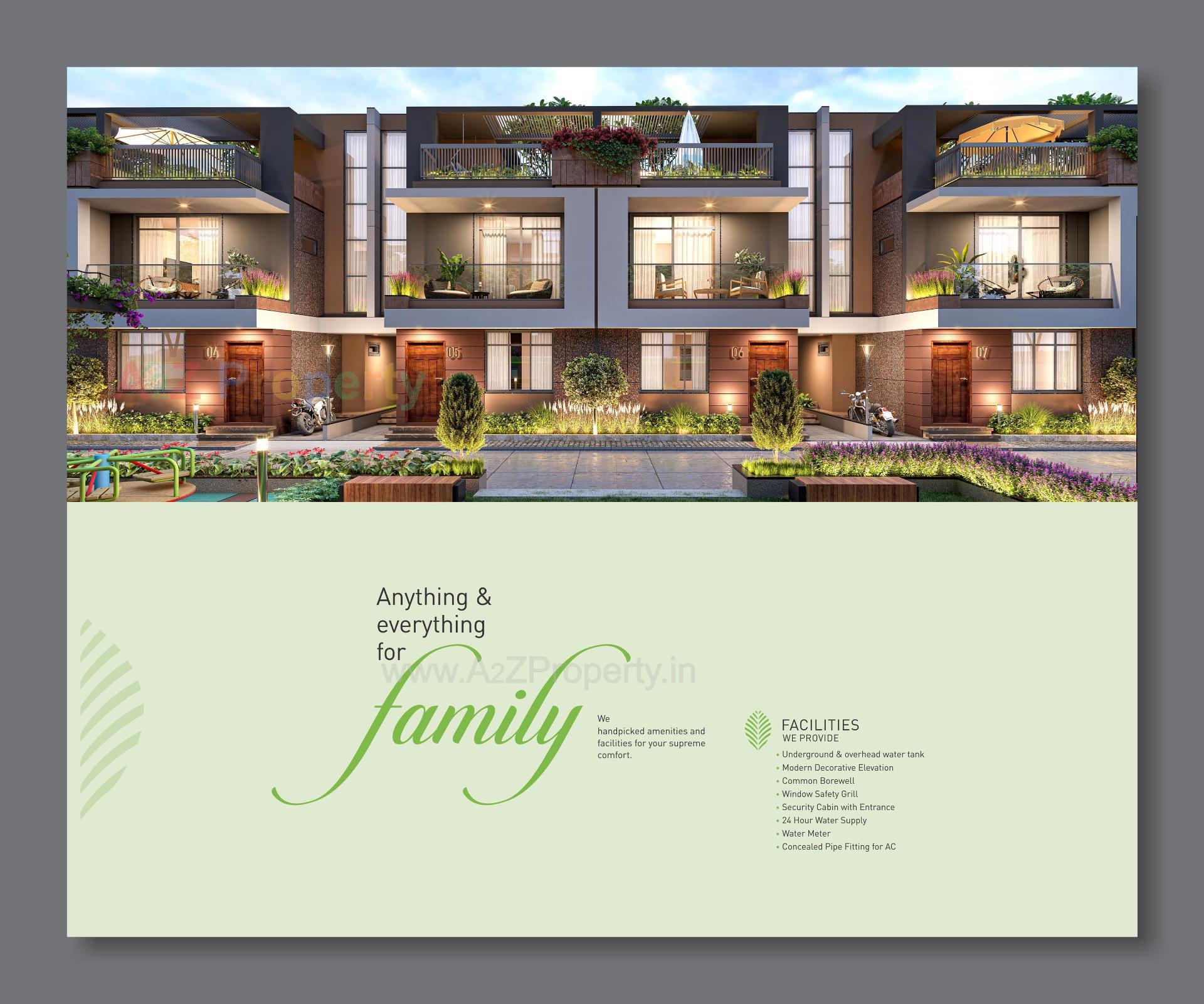 3D Elevation of real estate project Aameen located at Vavol, Gandhinagar, Gujarat