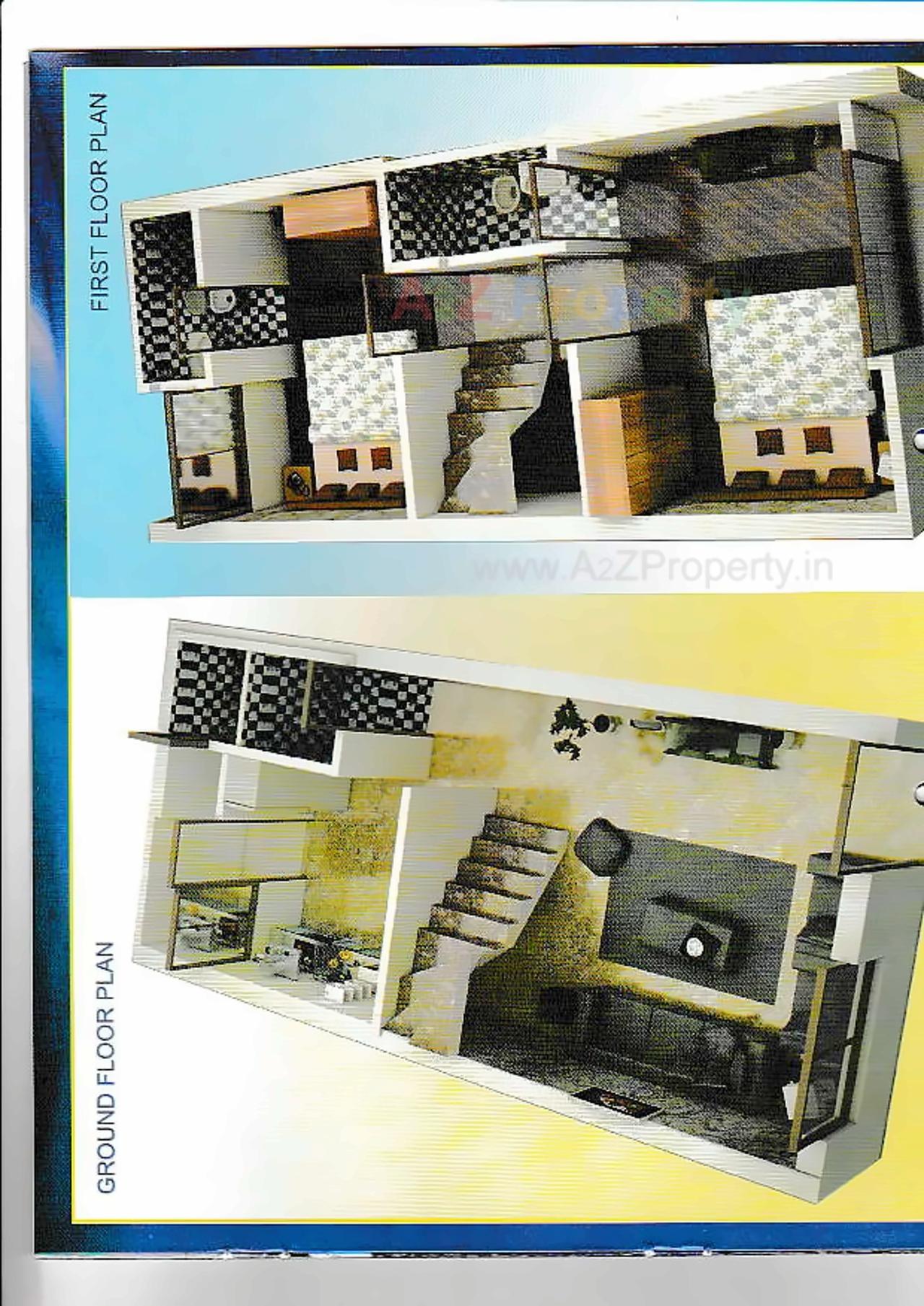 Layout of real estate project Aamir Villa located at Kalol, Gandhinagar, Gujarat