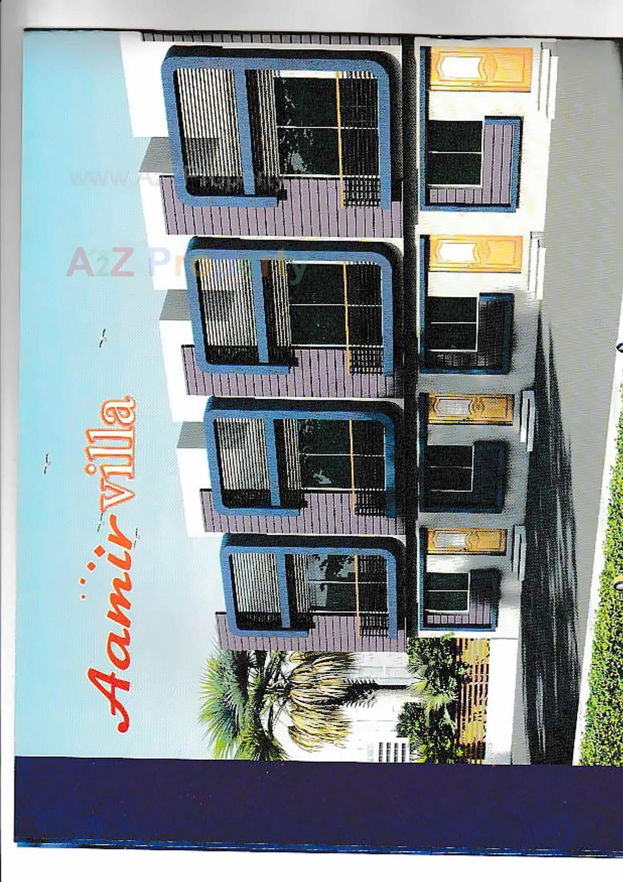 3D Elevation of real estate project Aamir Villa located at Kalol, Gandhinagar, Gujarat