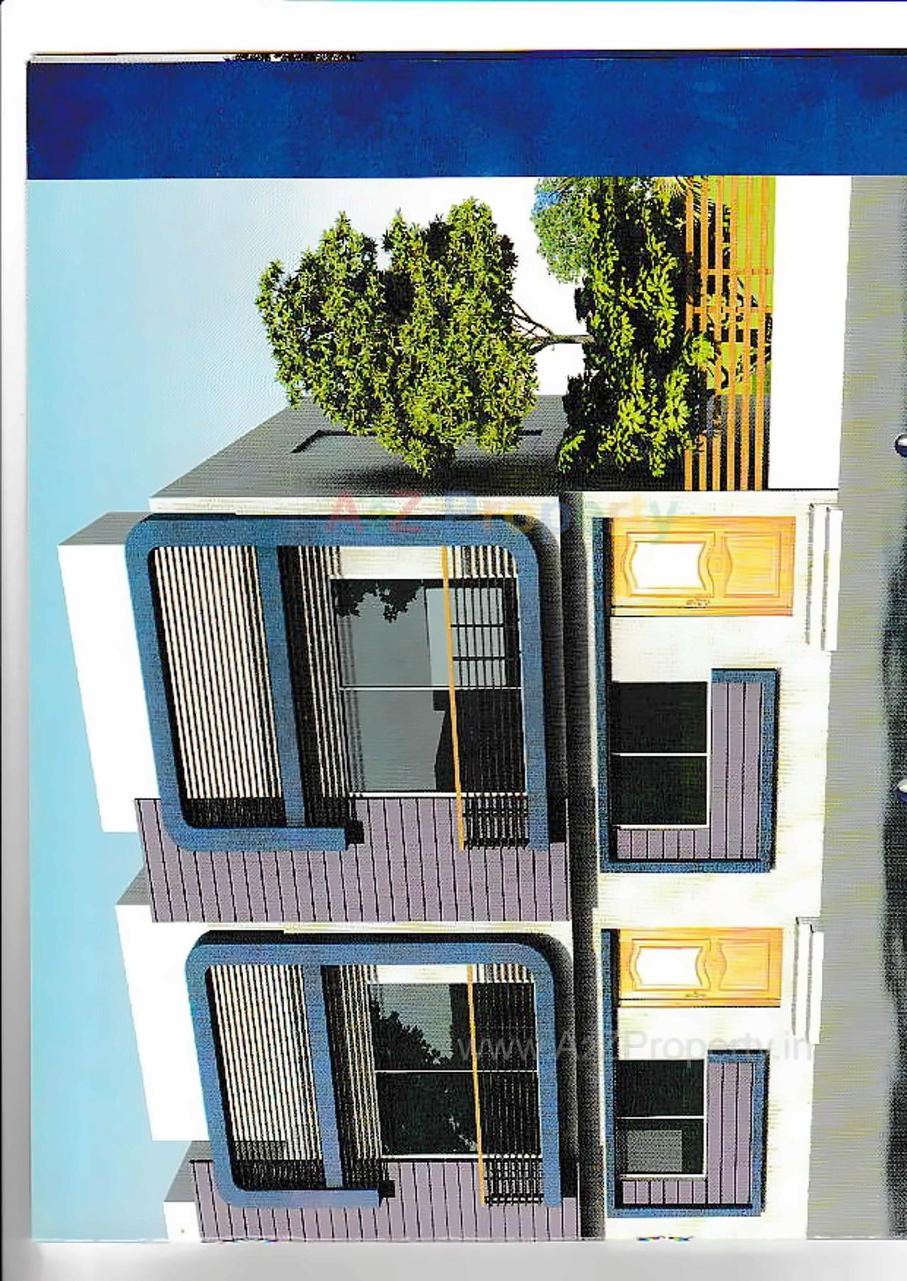 Layout of real estate project Aamir Villa located at Kalol, Gandhinagar, Gujarat
