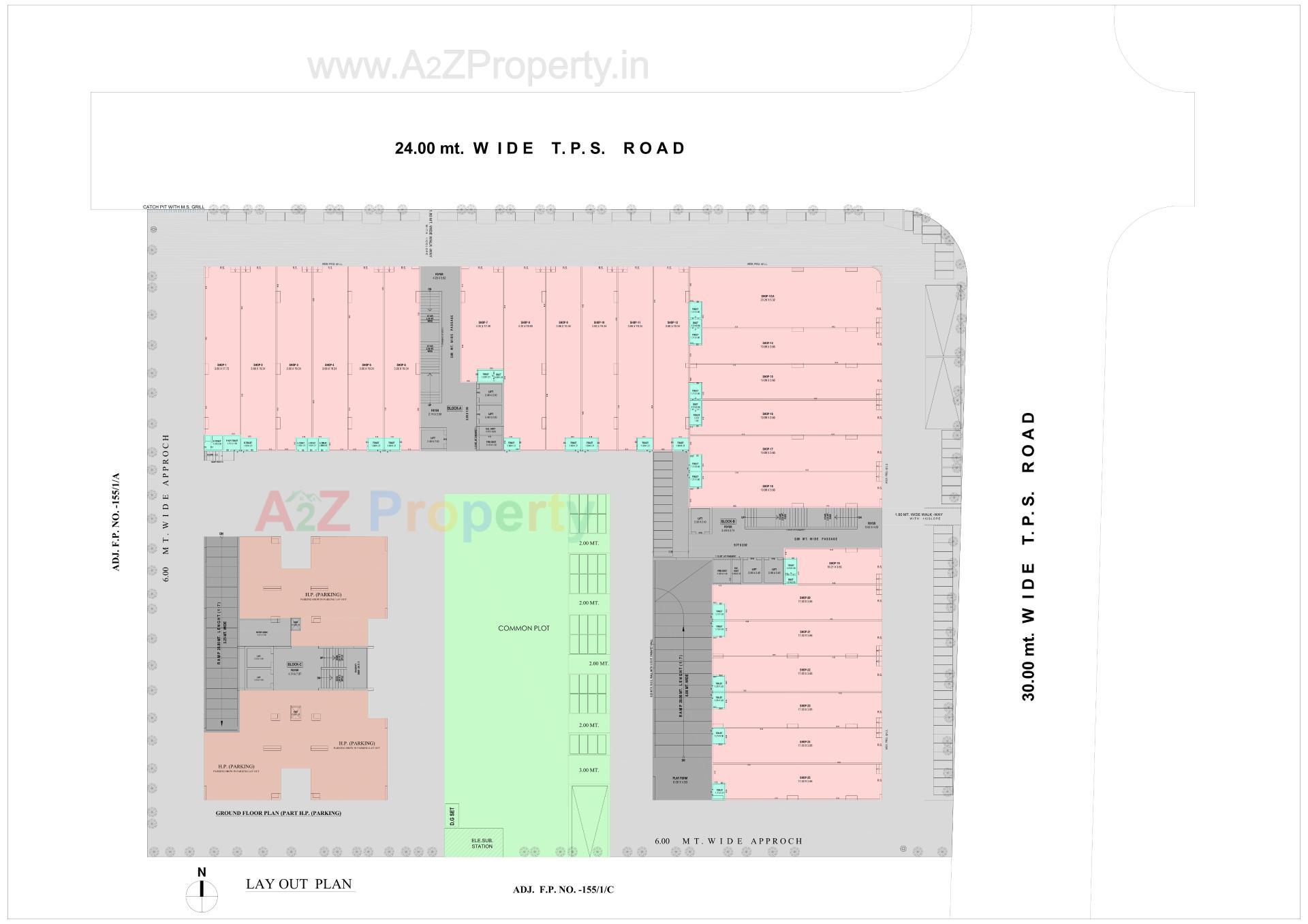 Layout of real estate project Aamrakunj Arastu located at Zundal, Gandhinagar, Gujarat