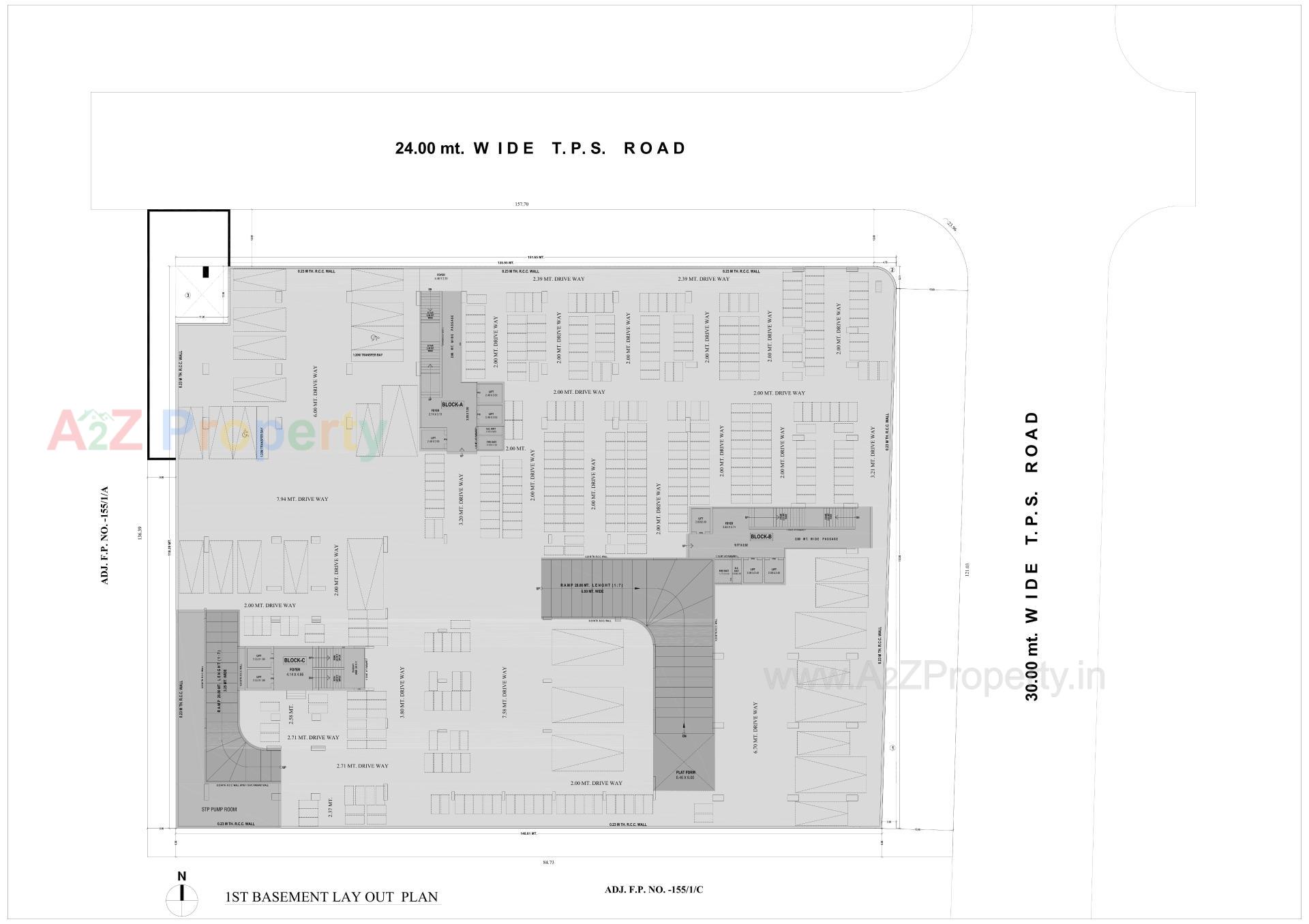 Layout of real estate project Aamrakunj Arastu located at Zundal, Gandhinagar, Gujarat