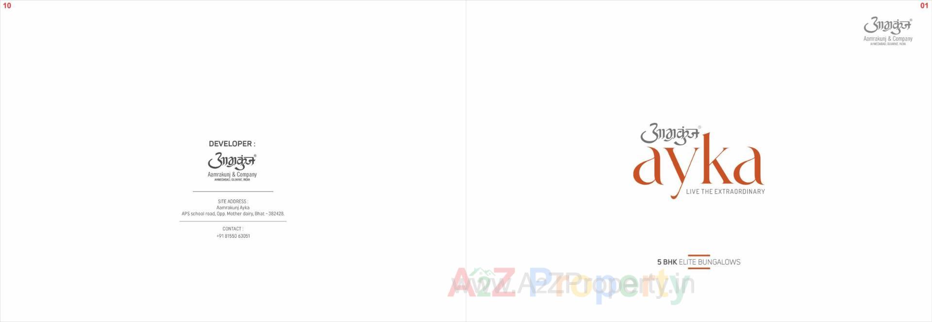  of real estate project Aamrakunj Ayka located at Bhat, Gandhinagar, Gujarat