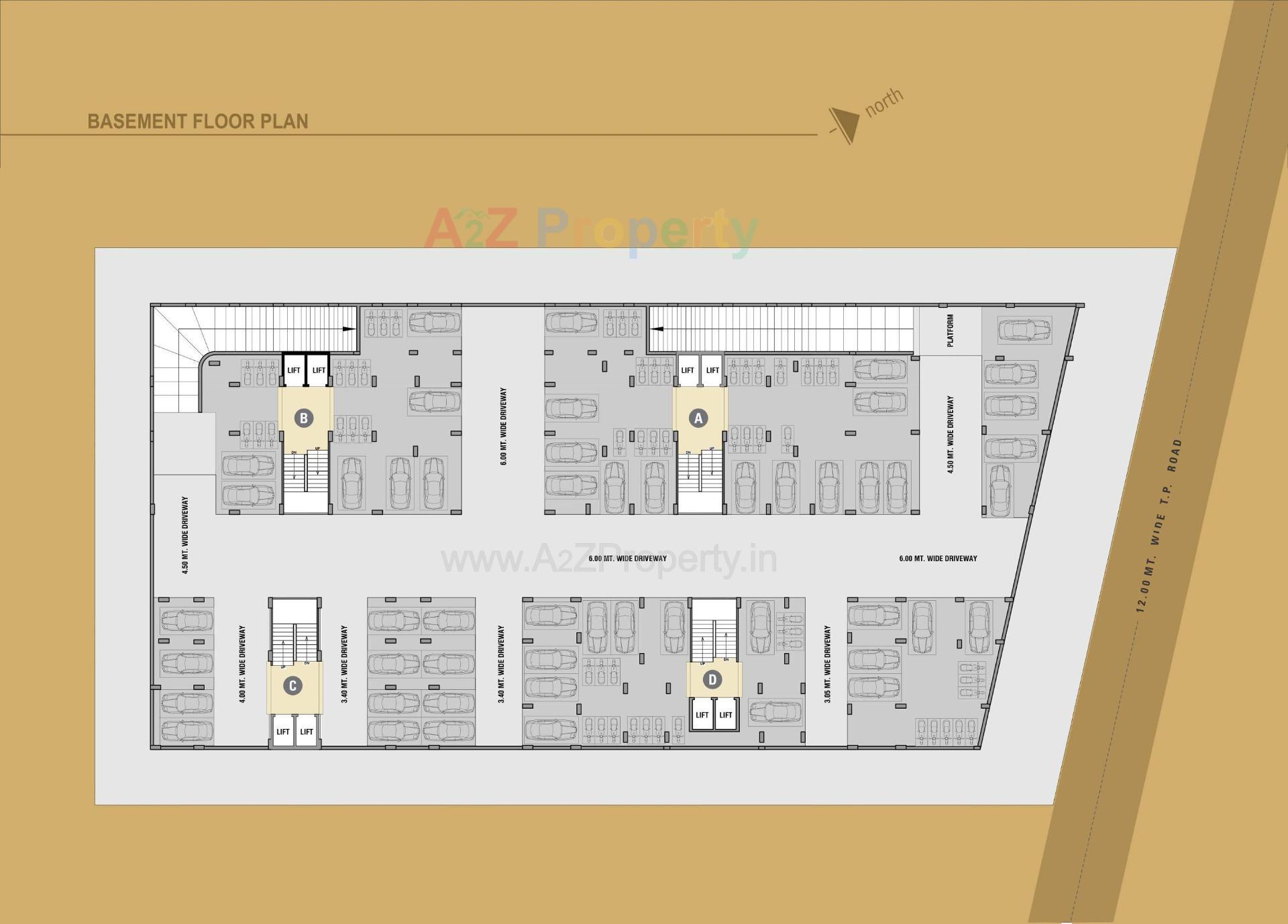 Layout of real estate project Aamrakunj Parshad located at Pethapur, Gandhinagar, Gujarat