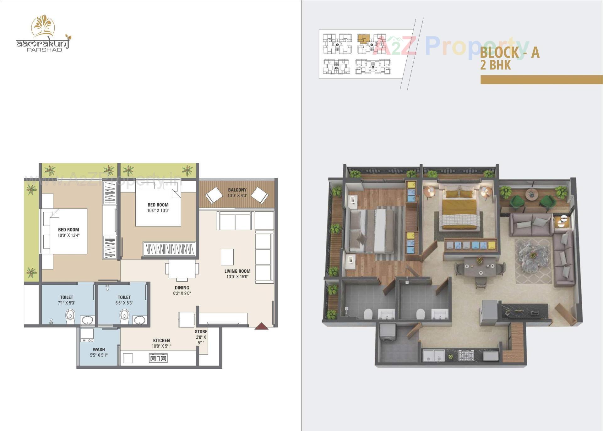 Layout of real estate project Aamrakunj Parshad located at Pethapur, Gandhinagar, Gujarat