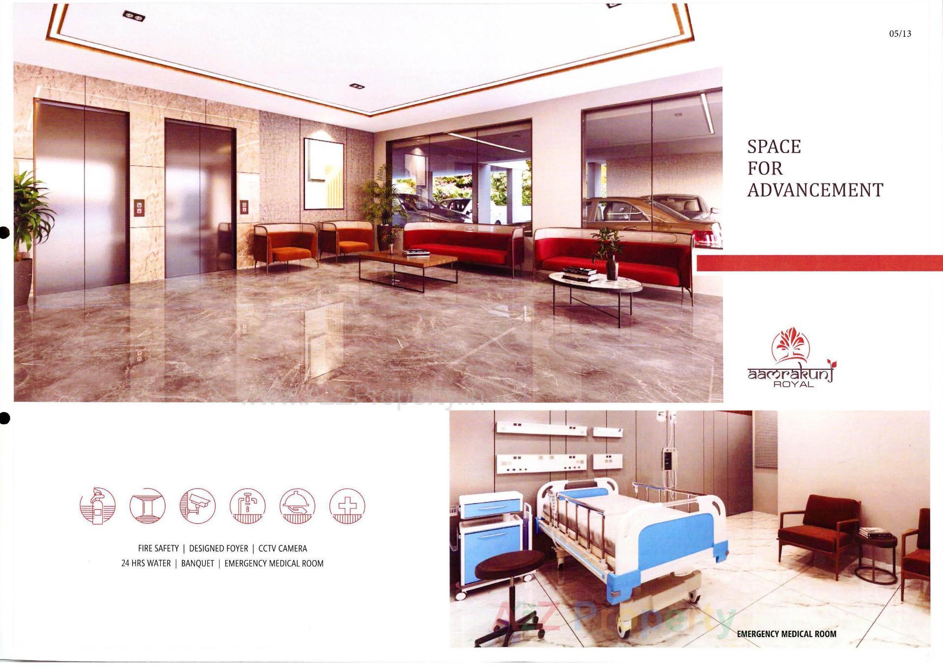 3D Elevation of real estate project Aamrakunj Royal located at Pethapur, Gandhinagar, Gujarat